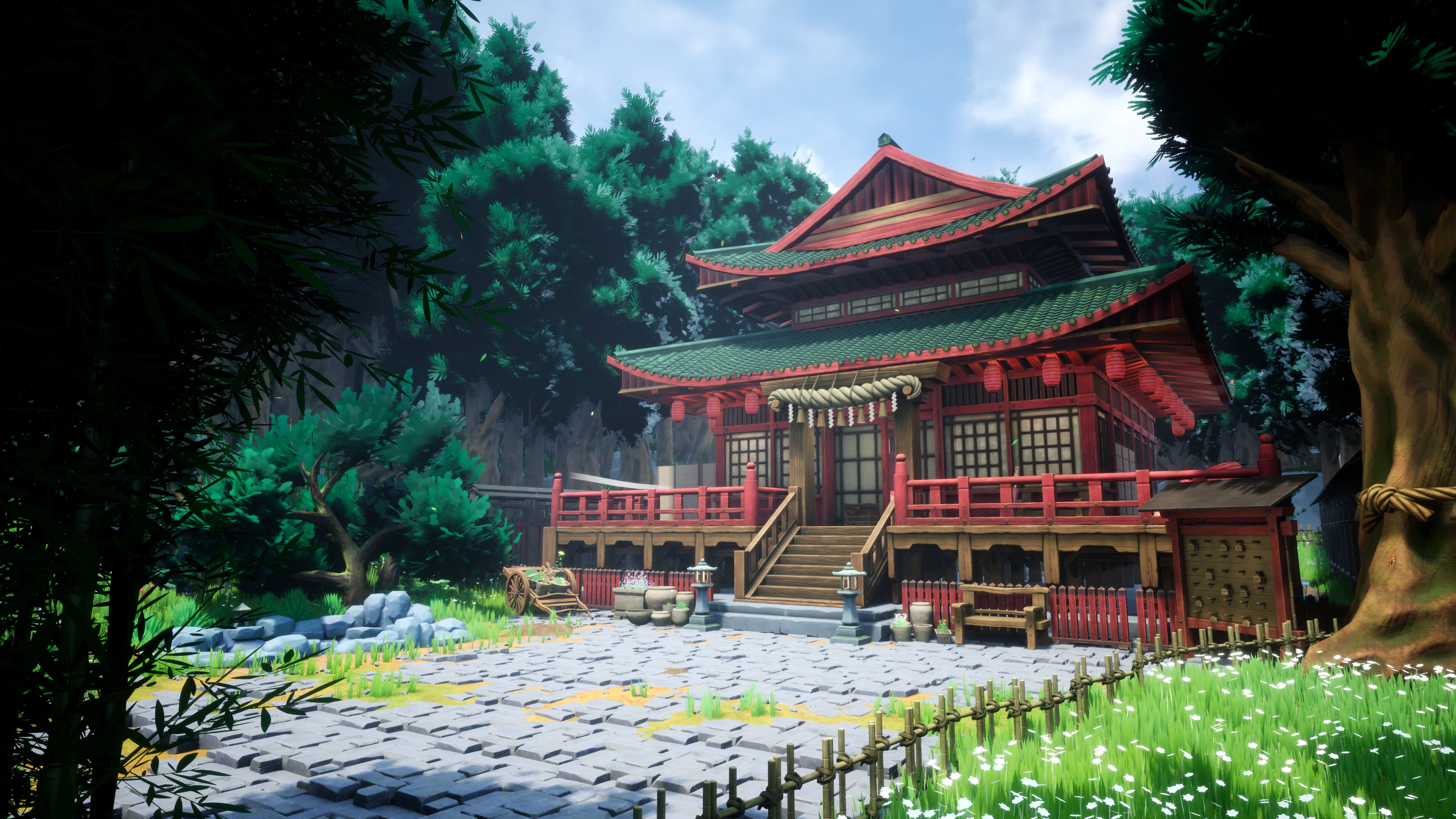 Stylized Japanese Shrine, image 2