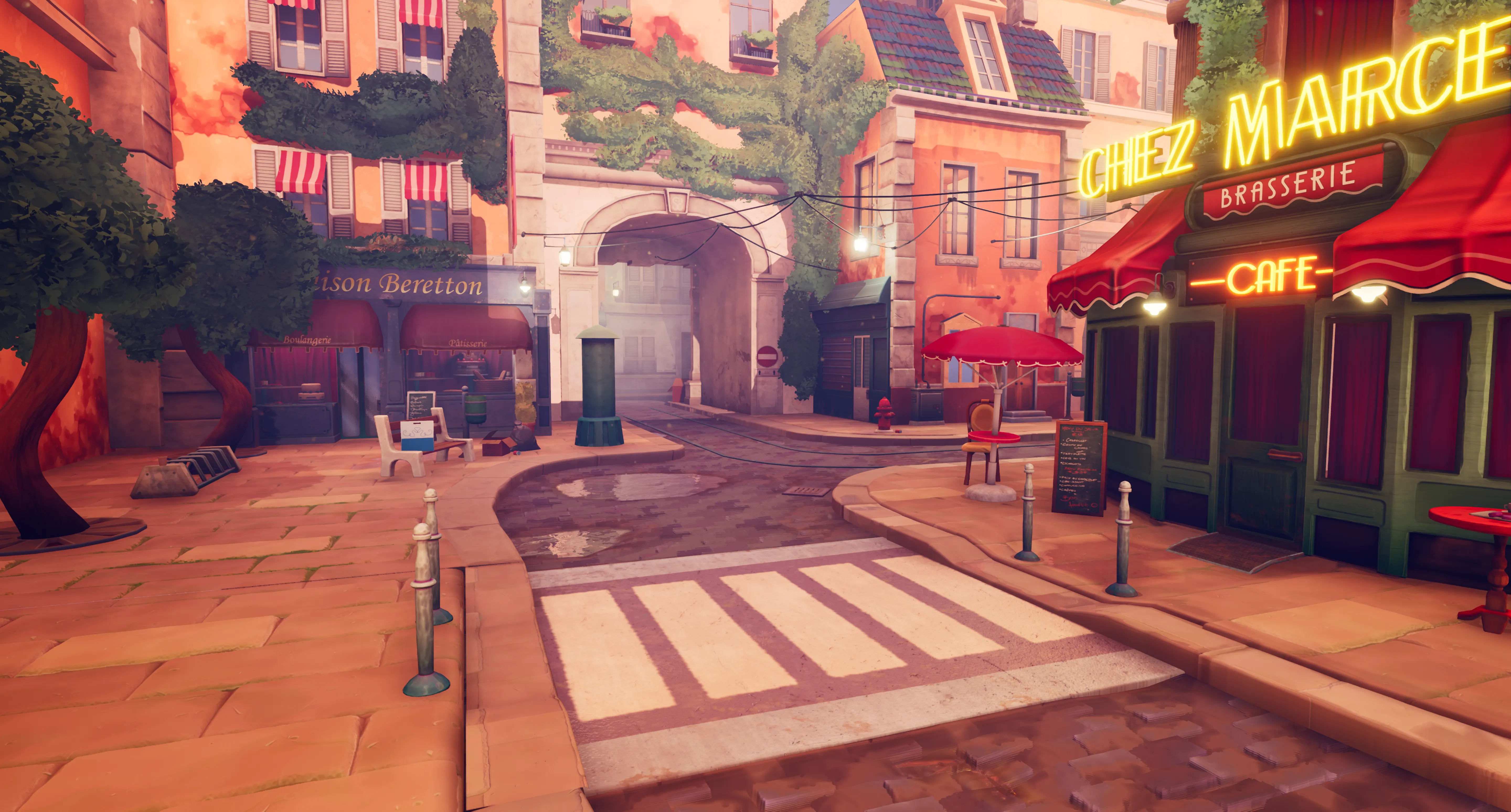 Stylized Paris Street, image 5