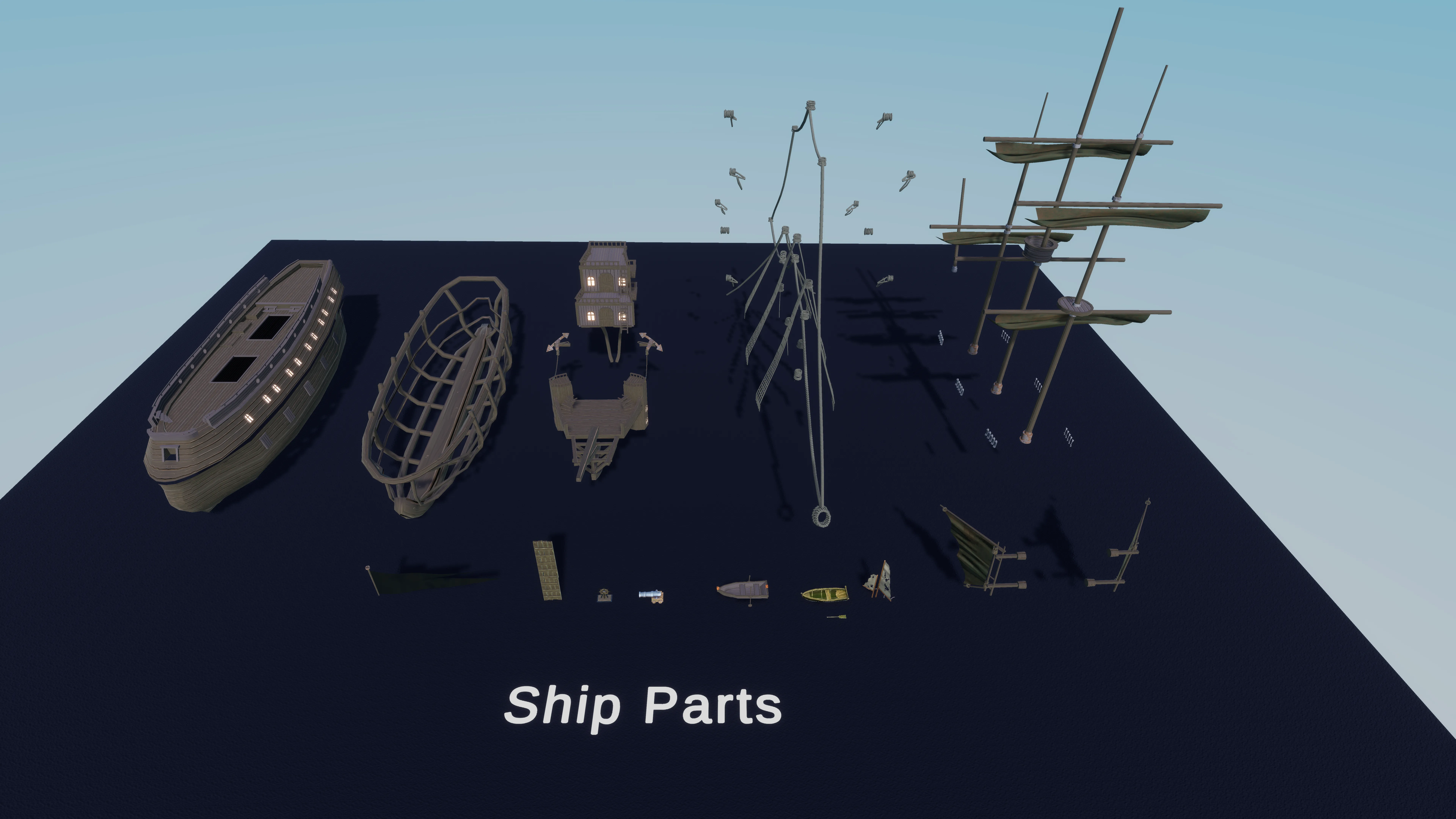 Stylized Pirate Port City, image 52