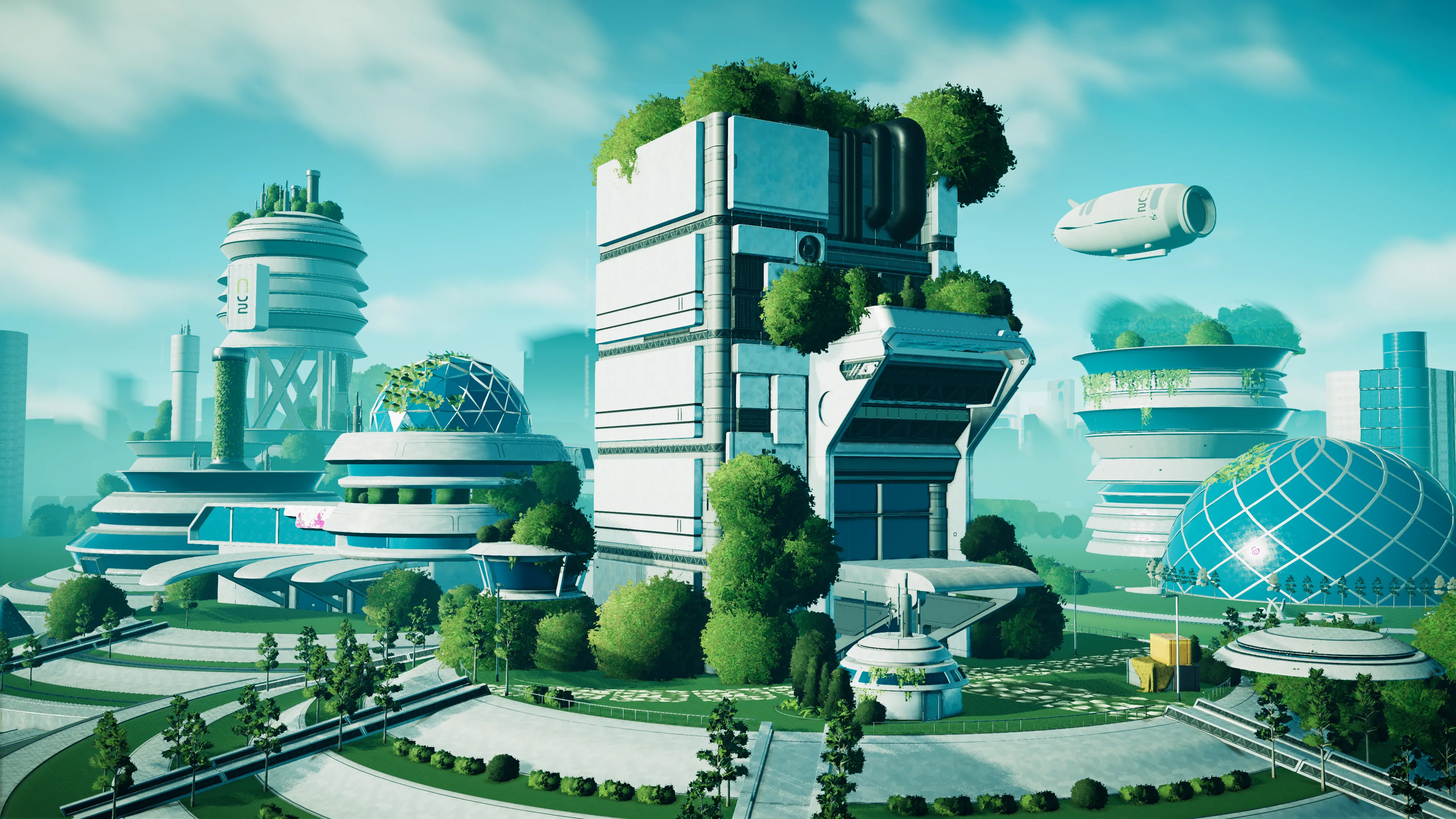 Stylized Solarpunk City, image 18
