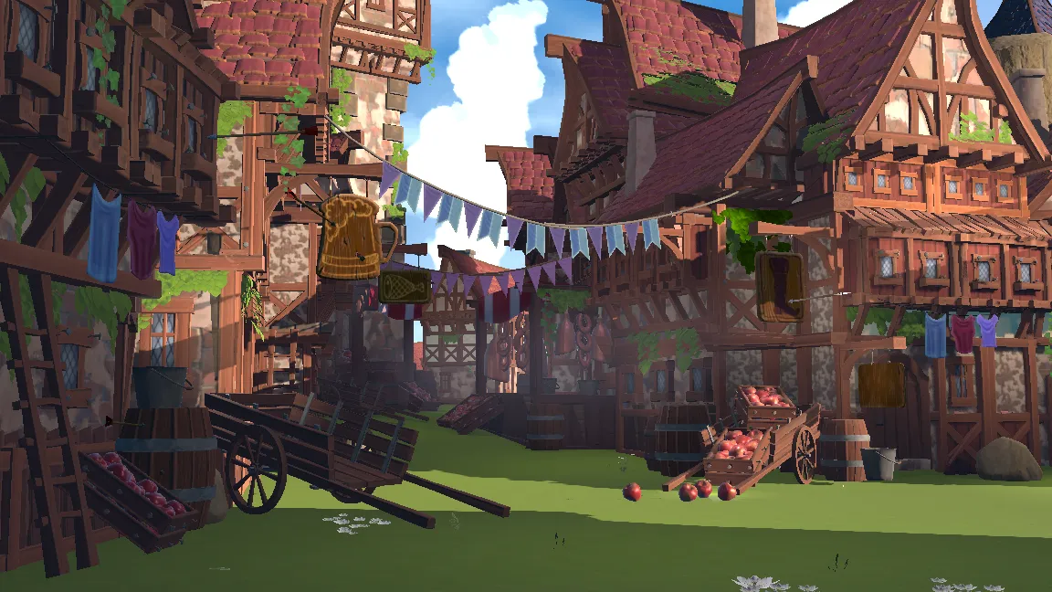 Stylized Medieval Town, image 13