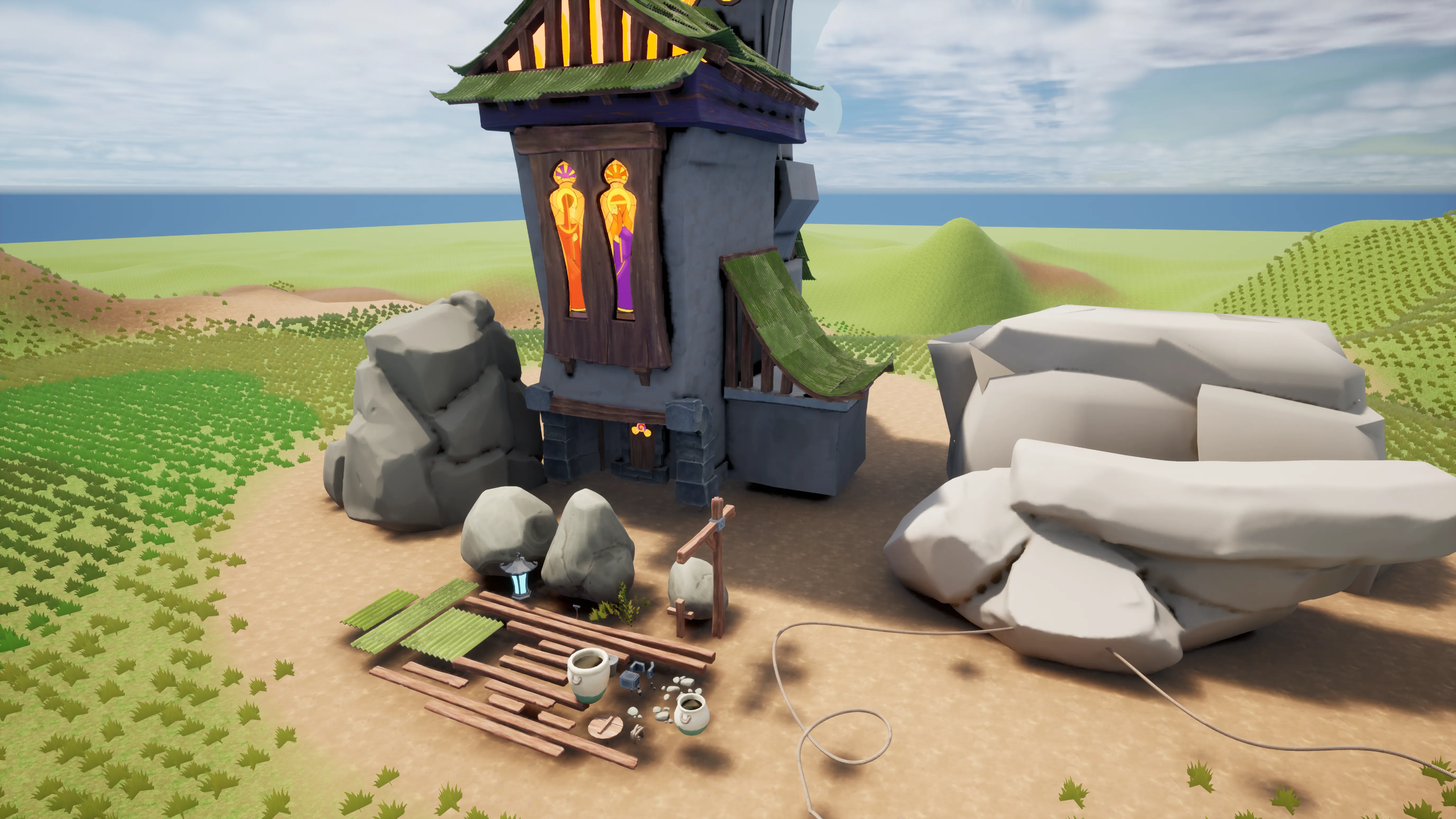 Stylized Perched Church, image 8