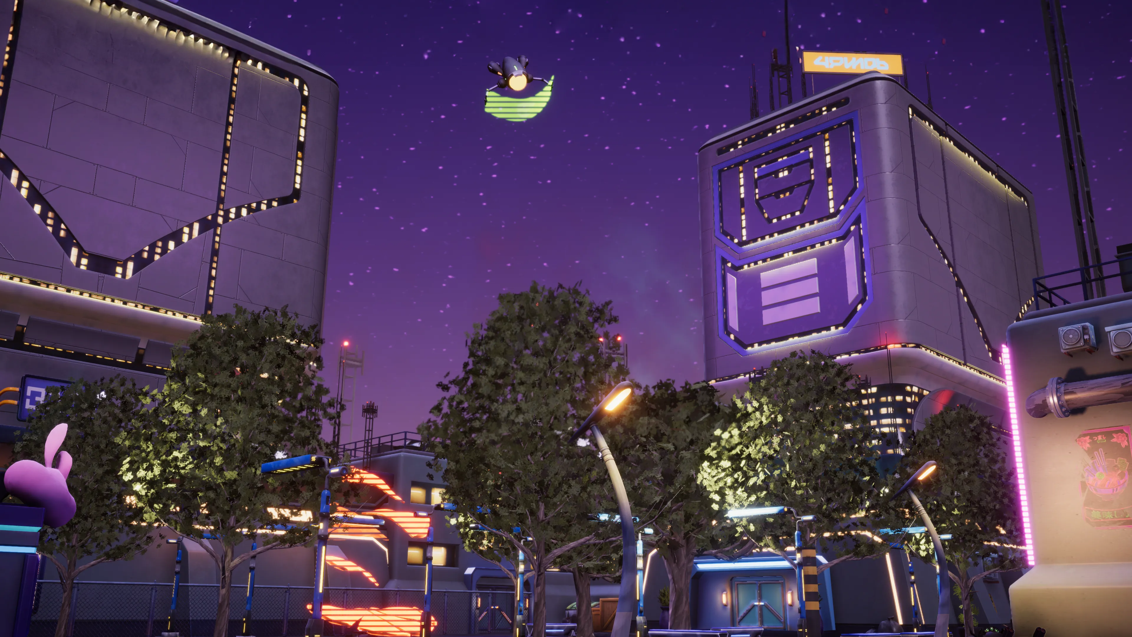Stylized Cyberpunk Street, image 24