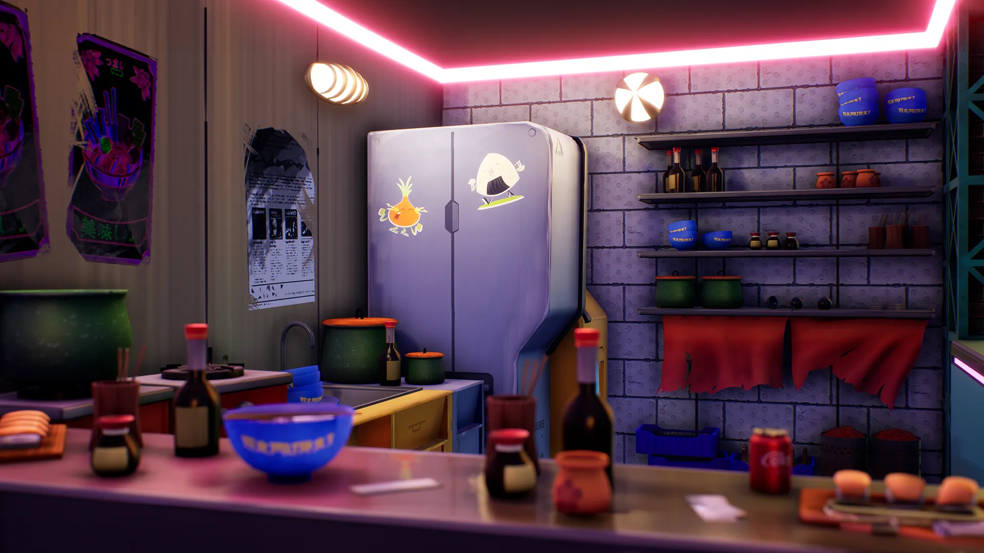 Stylized Cyberpunk Street, image 5