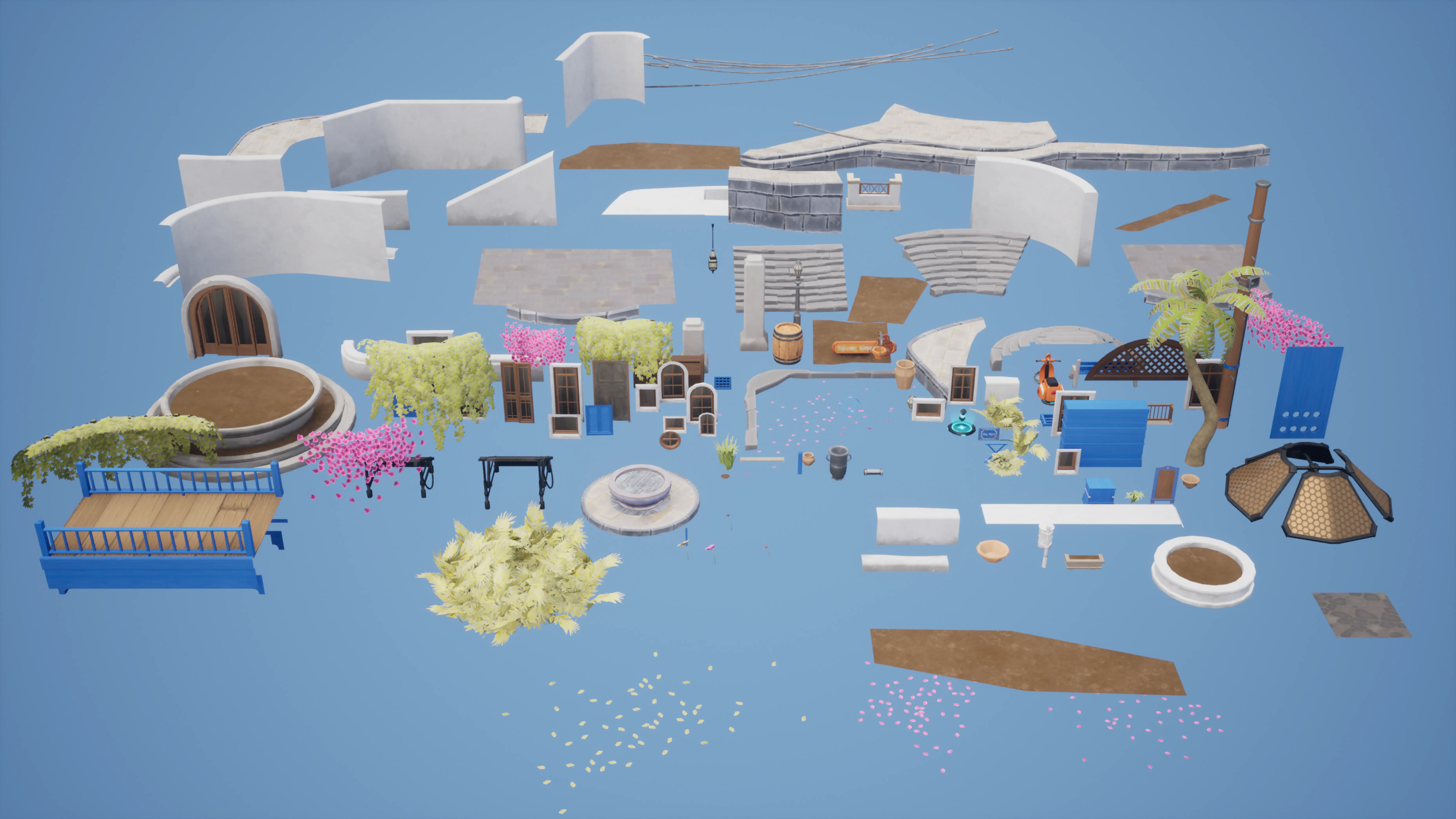 Stylized Greek Island II, image 11