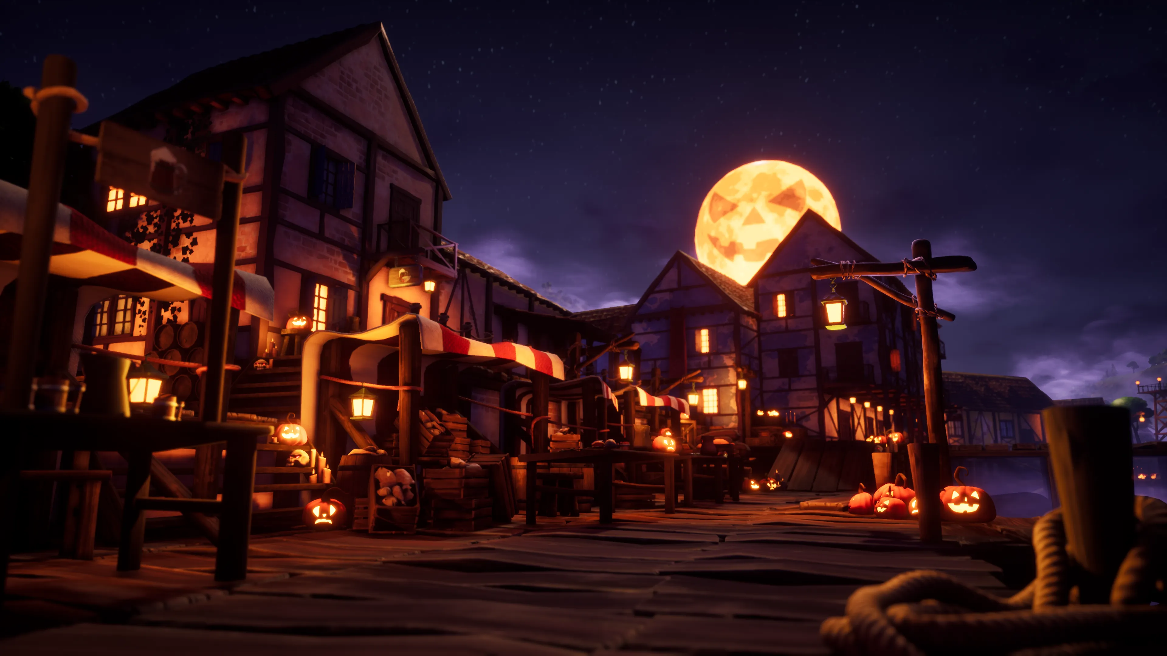 Stylized Halloween Village, image 4