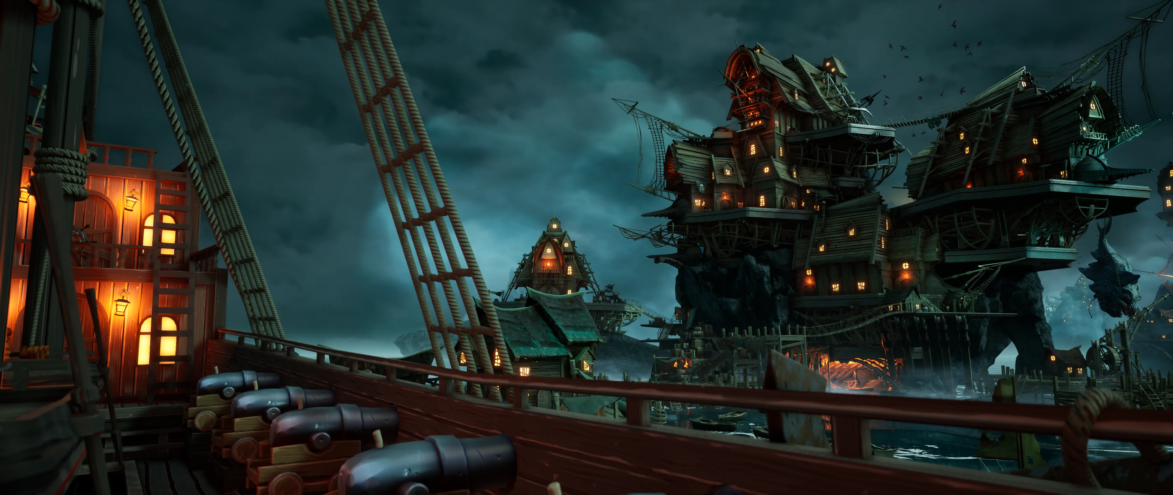 Stylized Pirate Port City, image 10