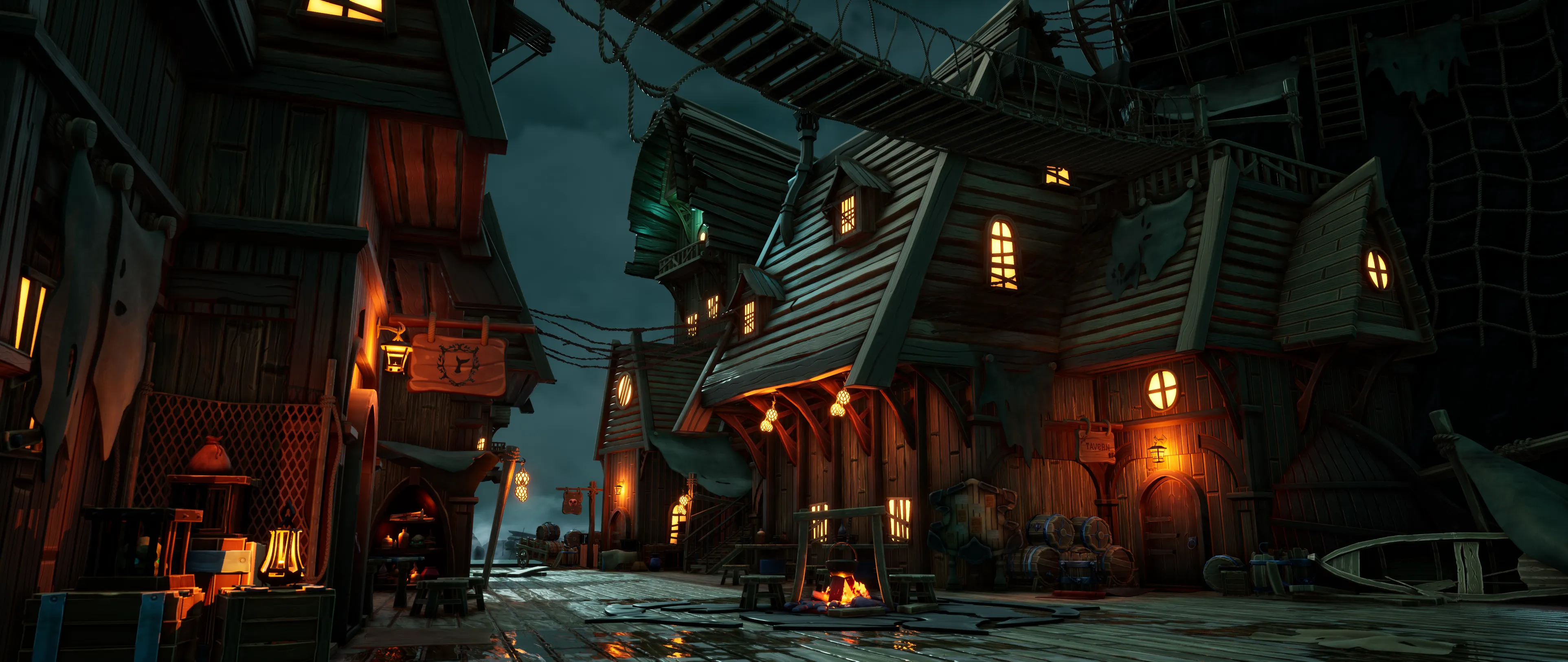 Stylized Pirate Port City, image 8