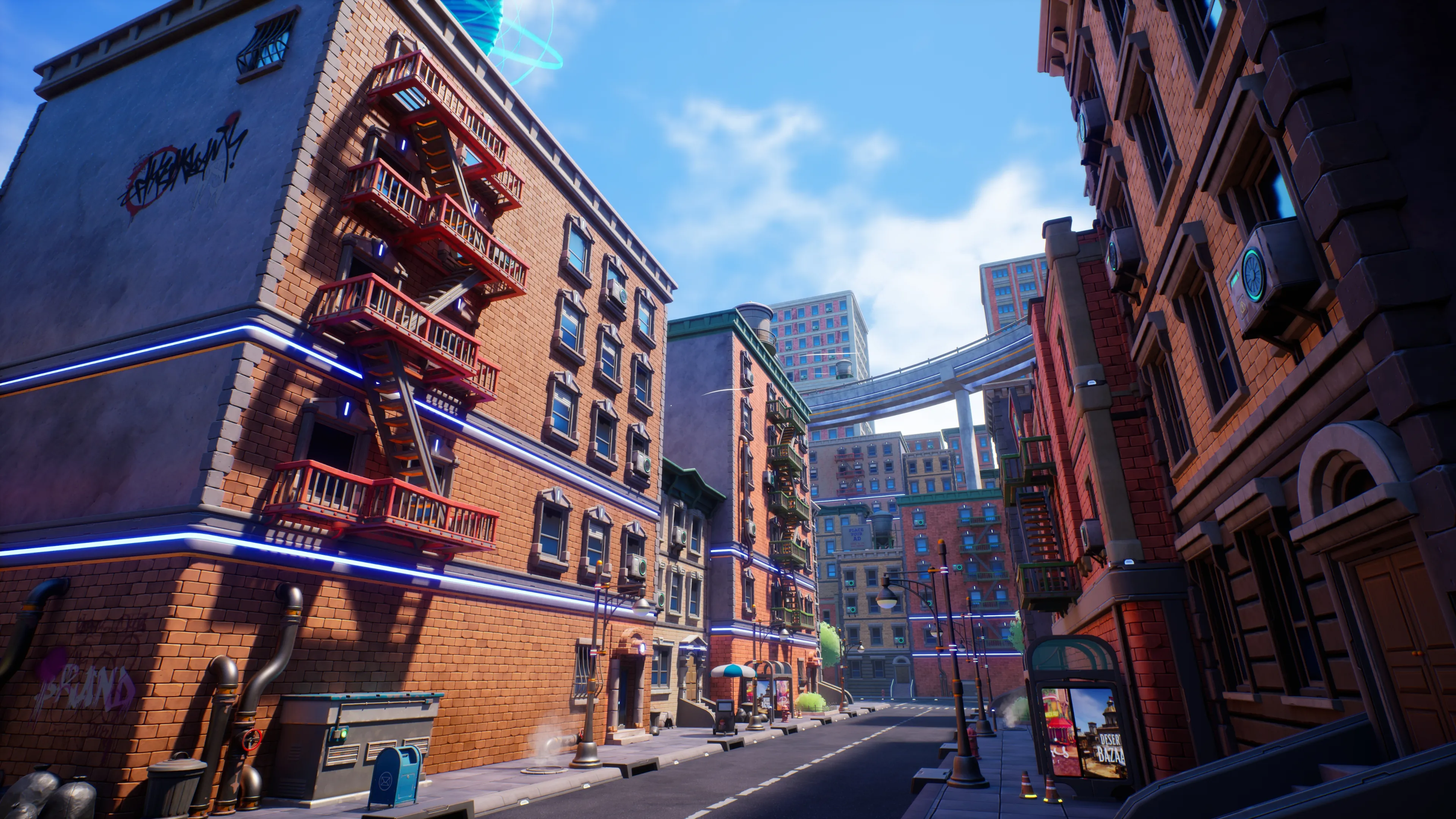 Stylized Sci-Fi Modern City, image 8