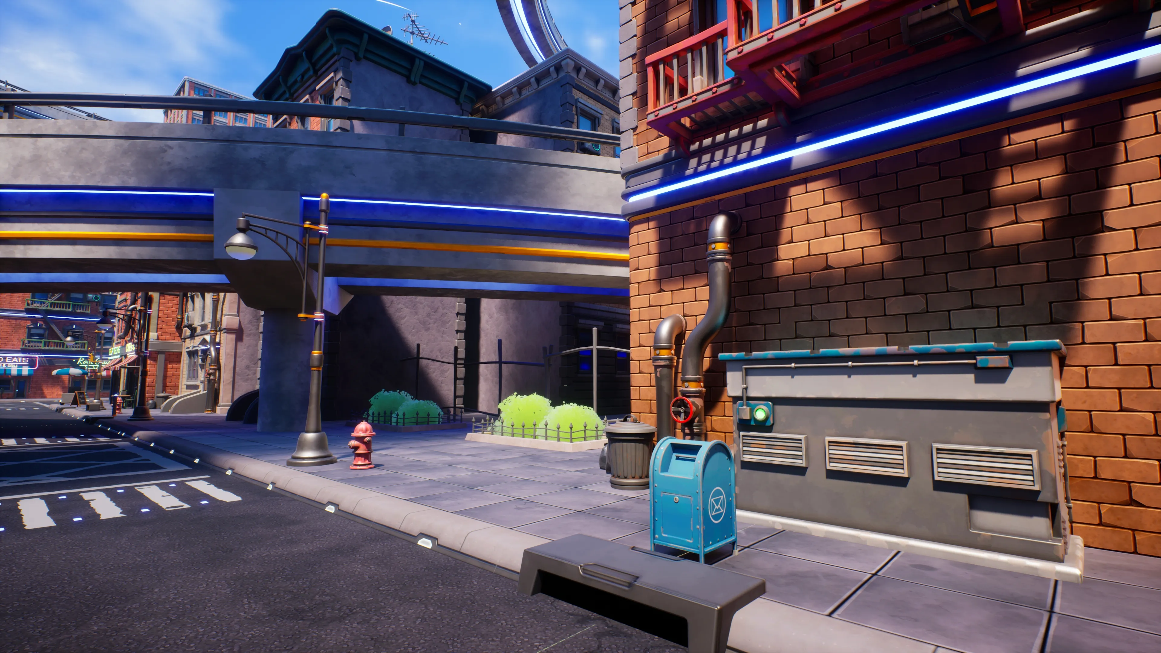Stylized Sci-Fi Modern City, image 6