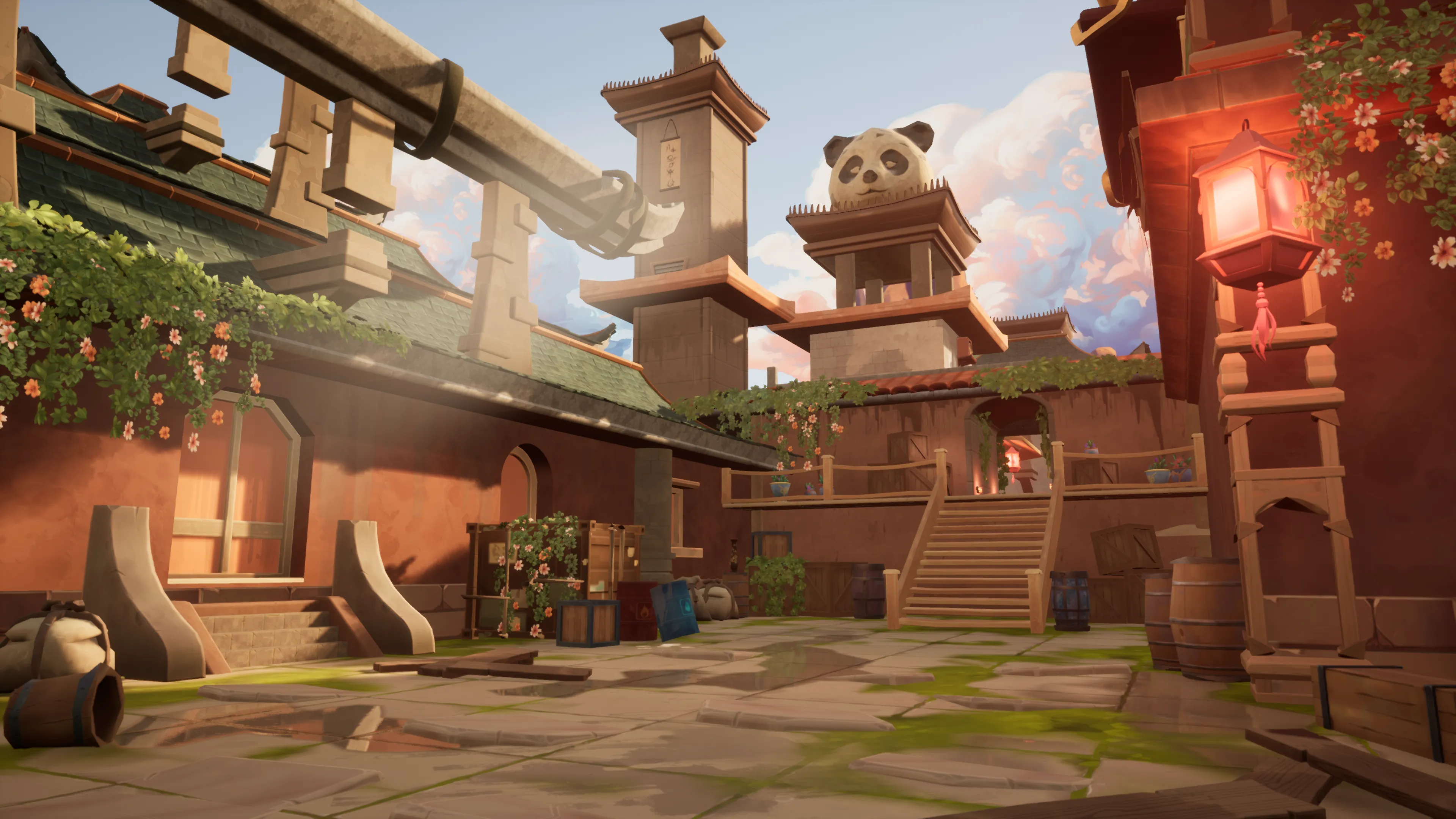 Stylized Asian Temple, image 3