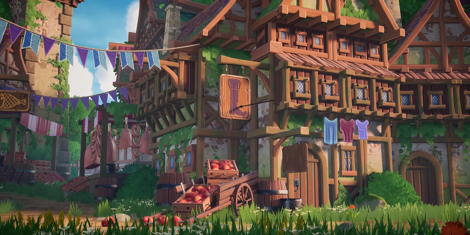 Stylized Medieval Town, image 3