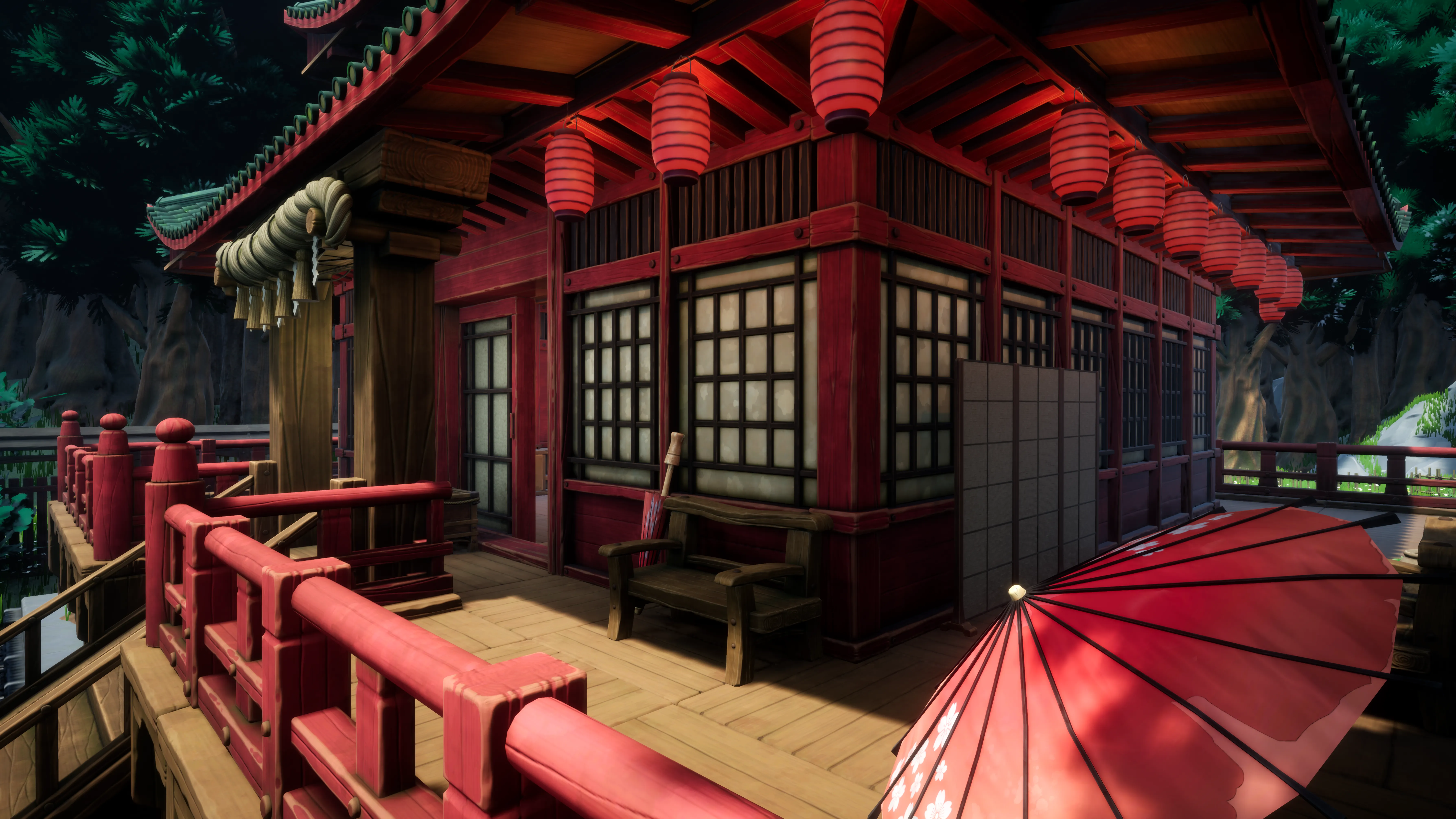 Stylized Japanese Shrine, image 9