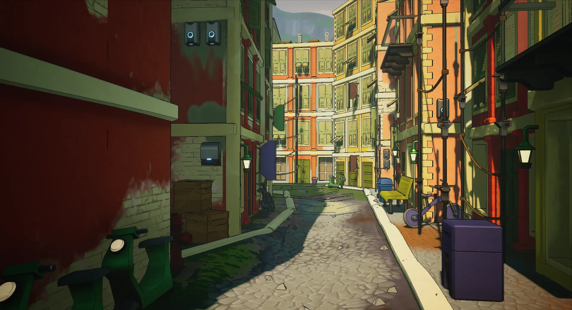 Stylized Tuscany Seaside City, image 11