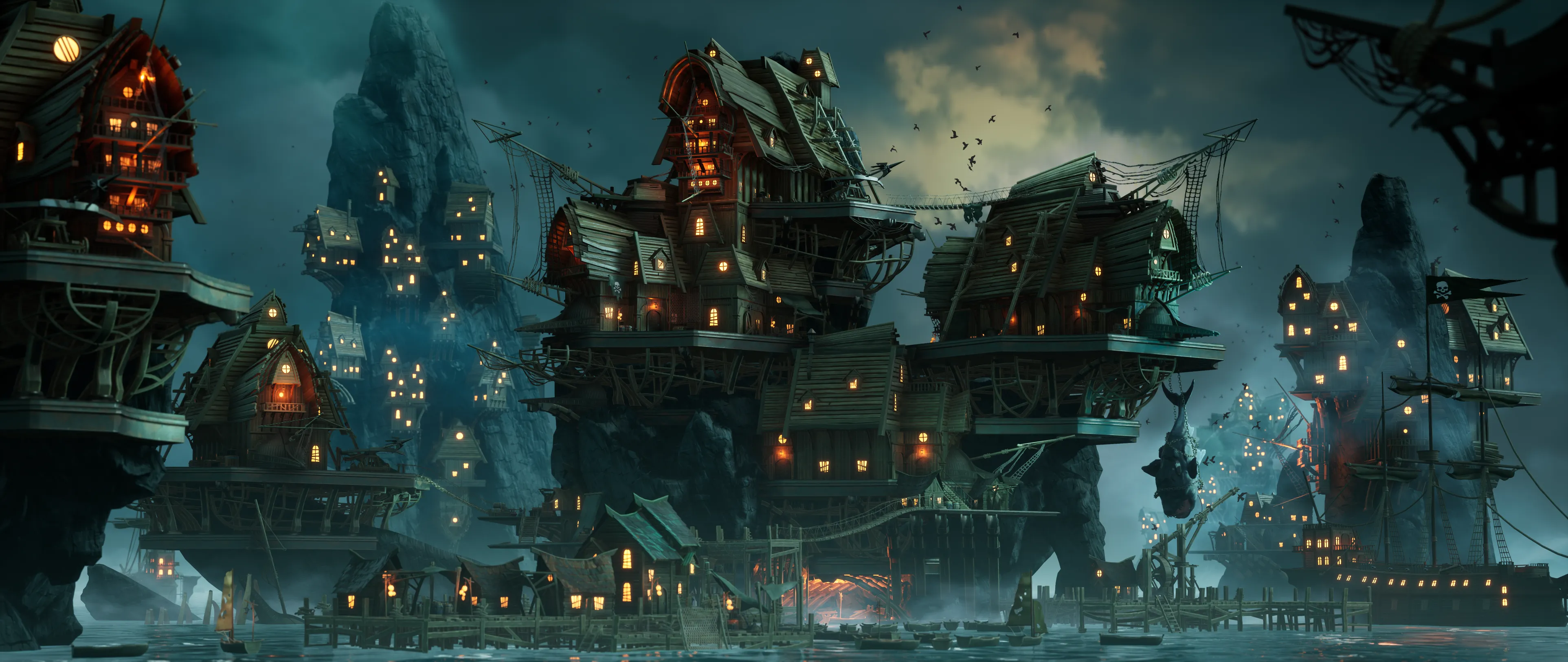 Stylized Pirate Port City, image 2