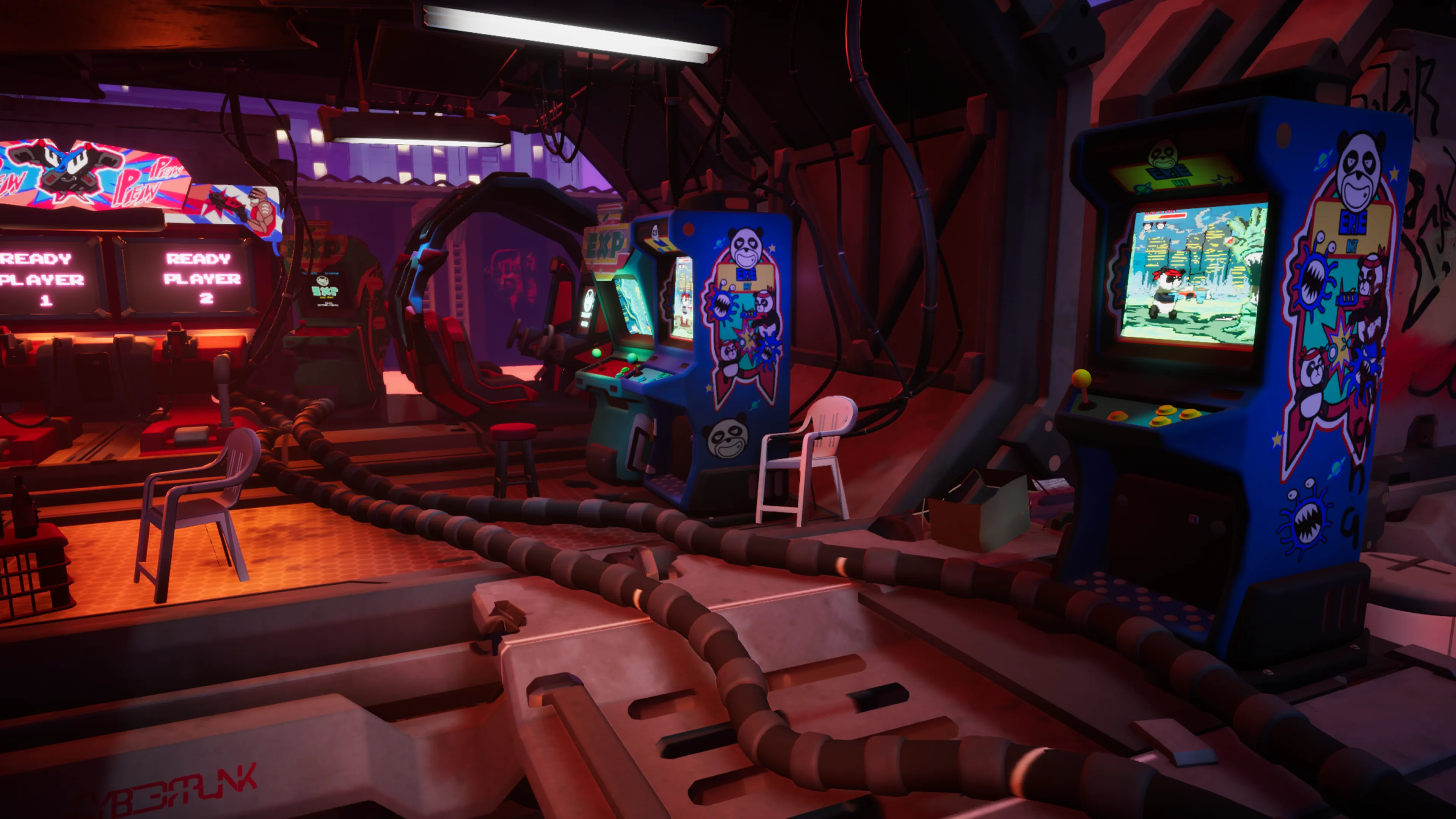 Stylized Cyberpunk Arcade, image 18