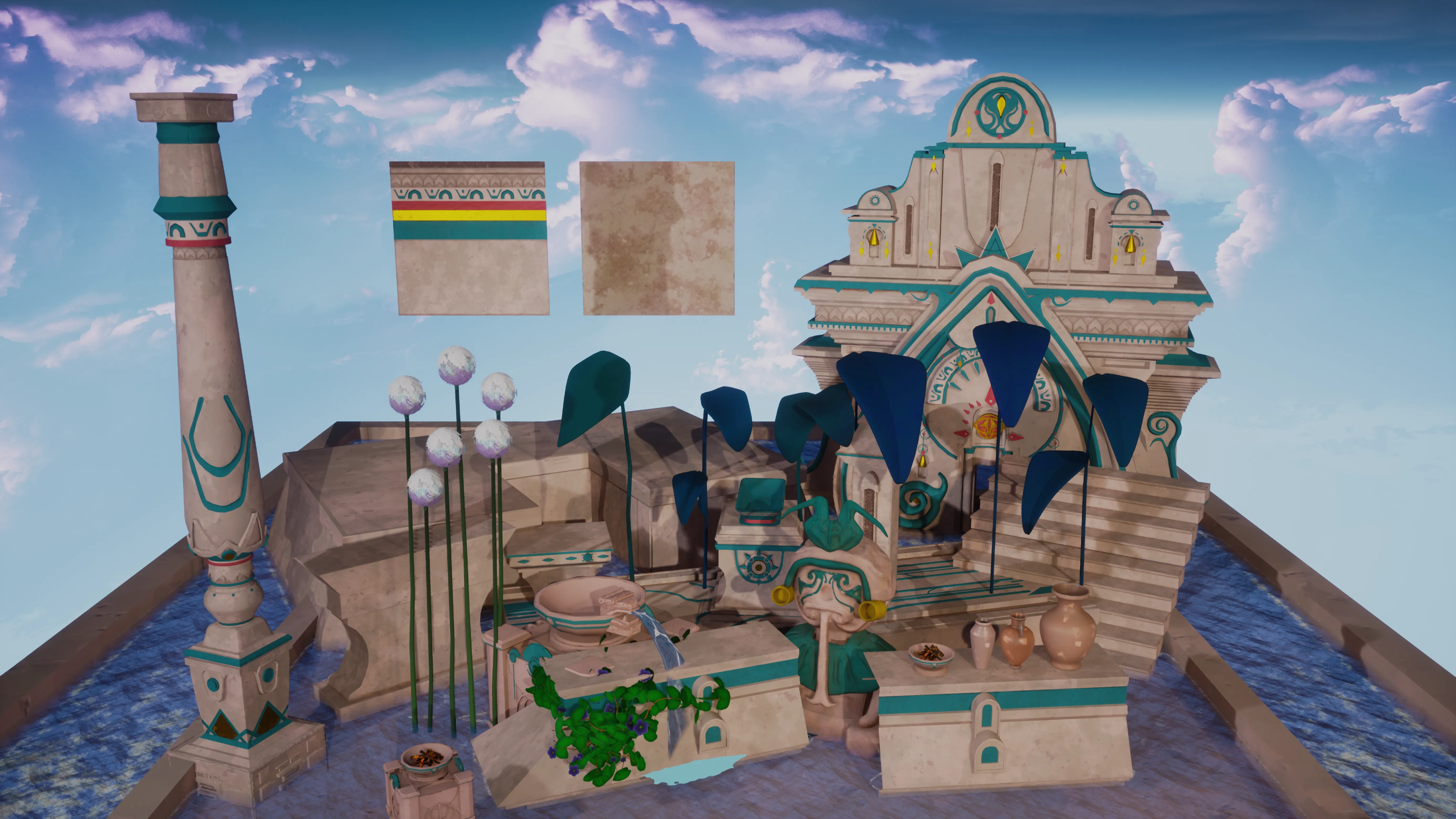 Stylized Ancient Temple, image 9