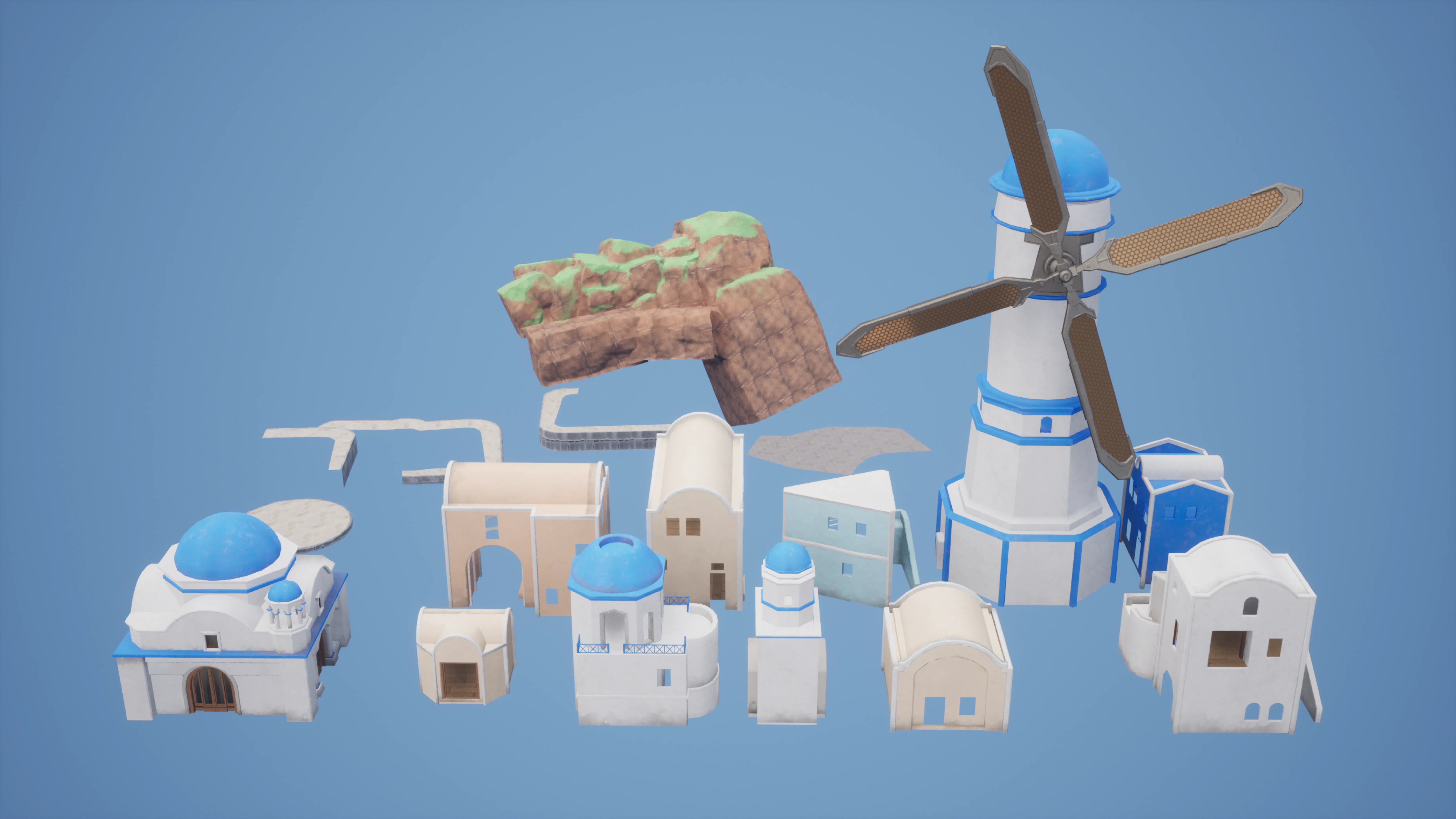 Stylized Greek Island II, image 12