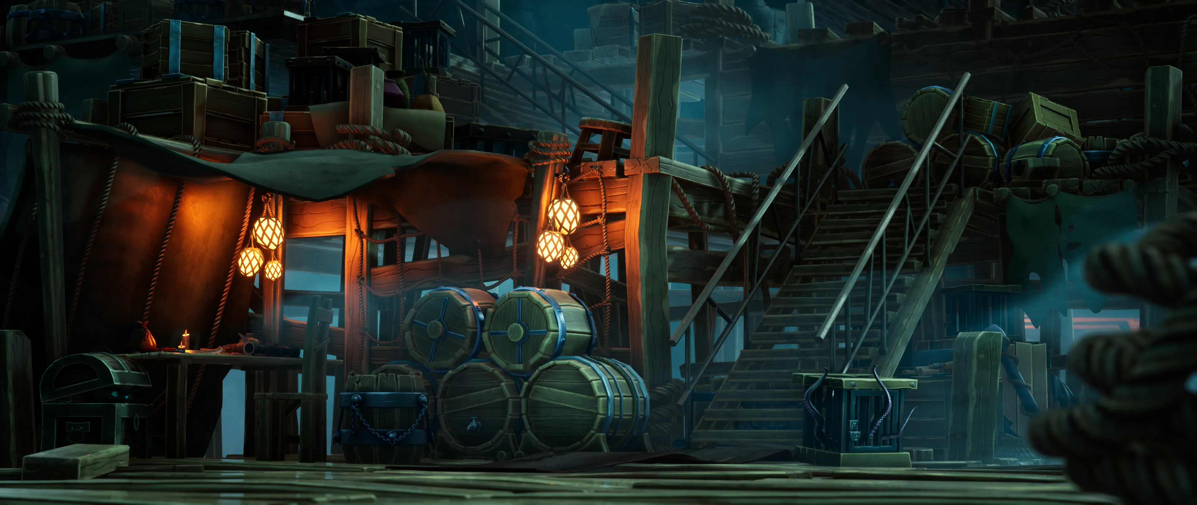 Stylized Pirate Port City, image 5