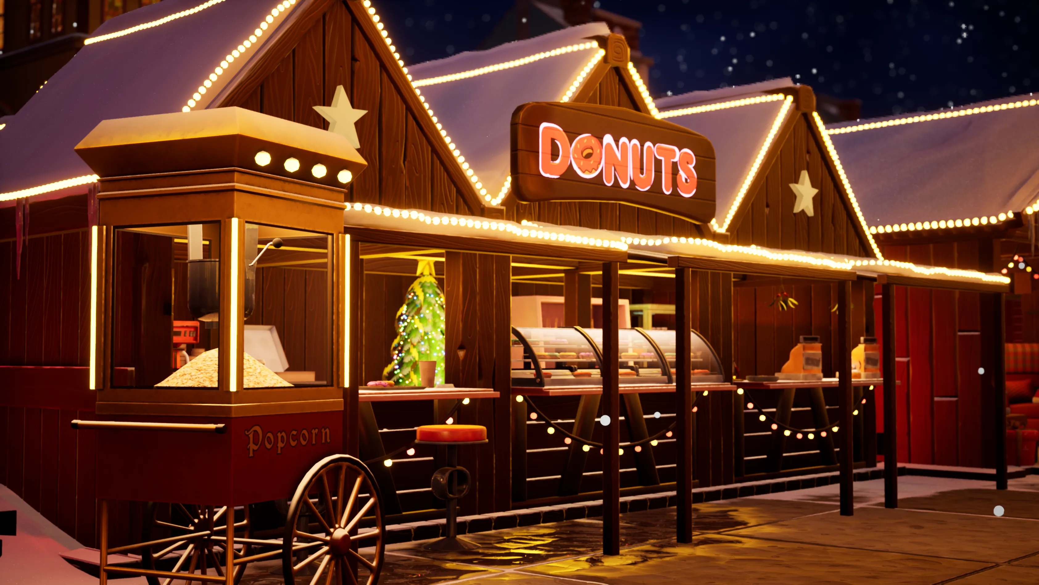 Stylized Christmas Market, image 12