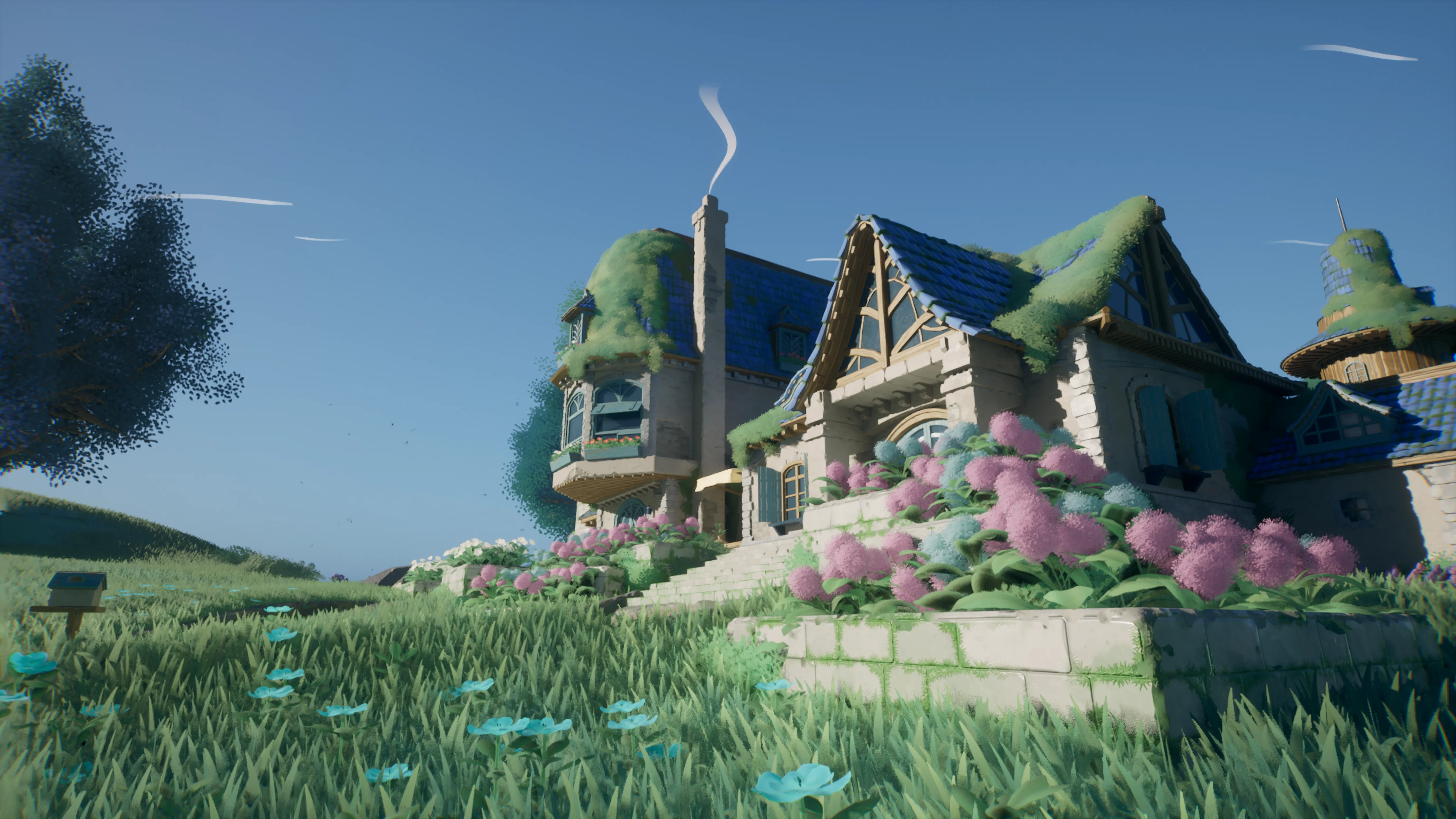 Stylized Azure Hillside, image 7