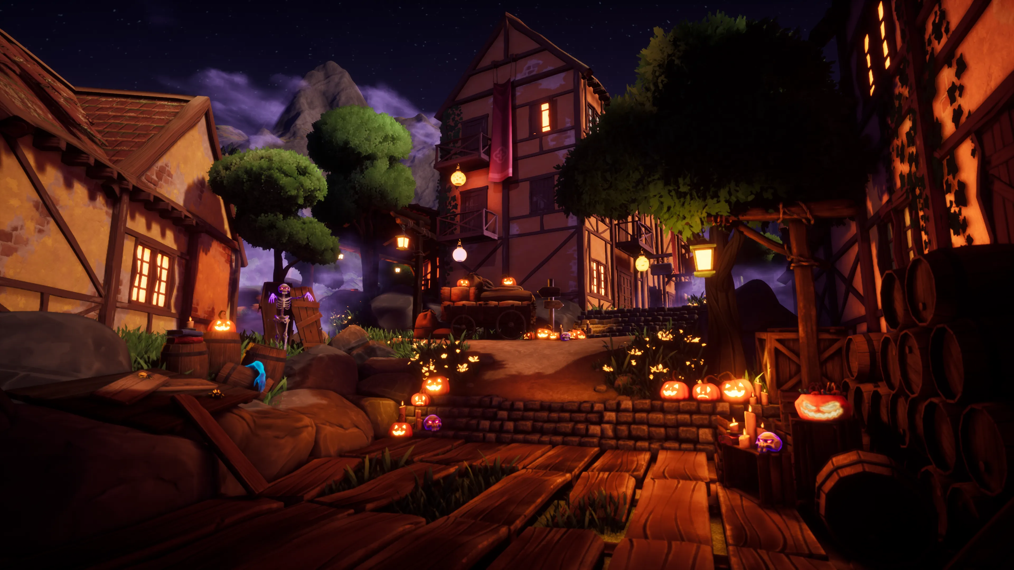 Stylized Halloween Village, image 5