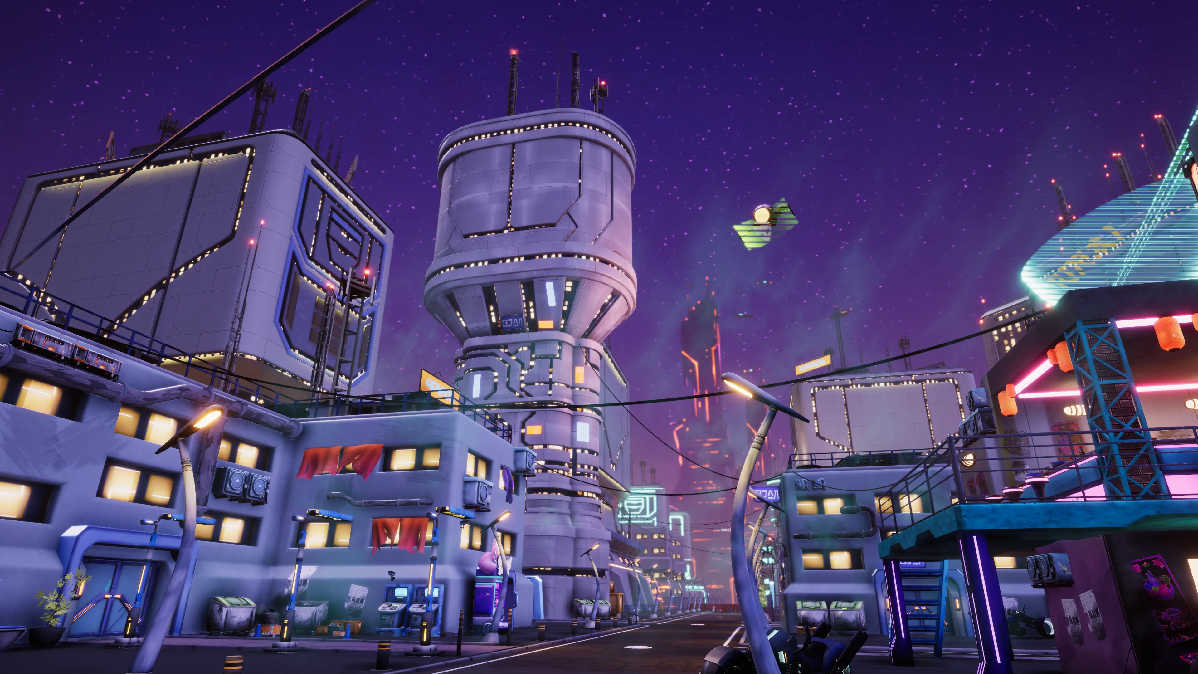 Stylized Cyberpunk Street, image 19