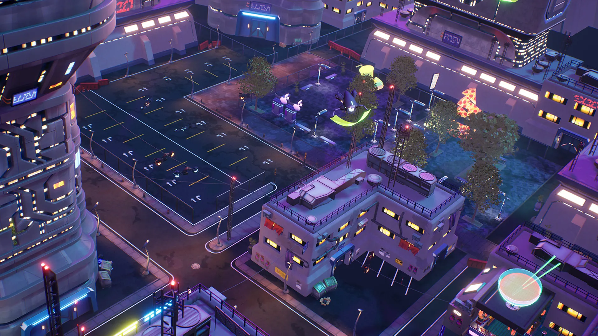 Stylized Cyberpunk Street, image 3