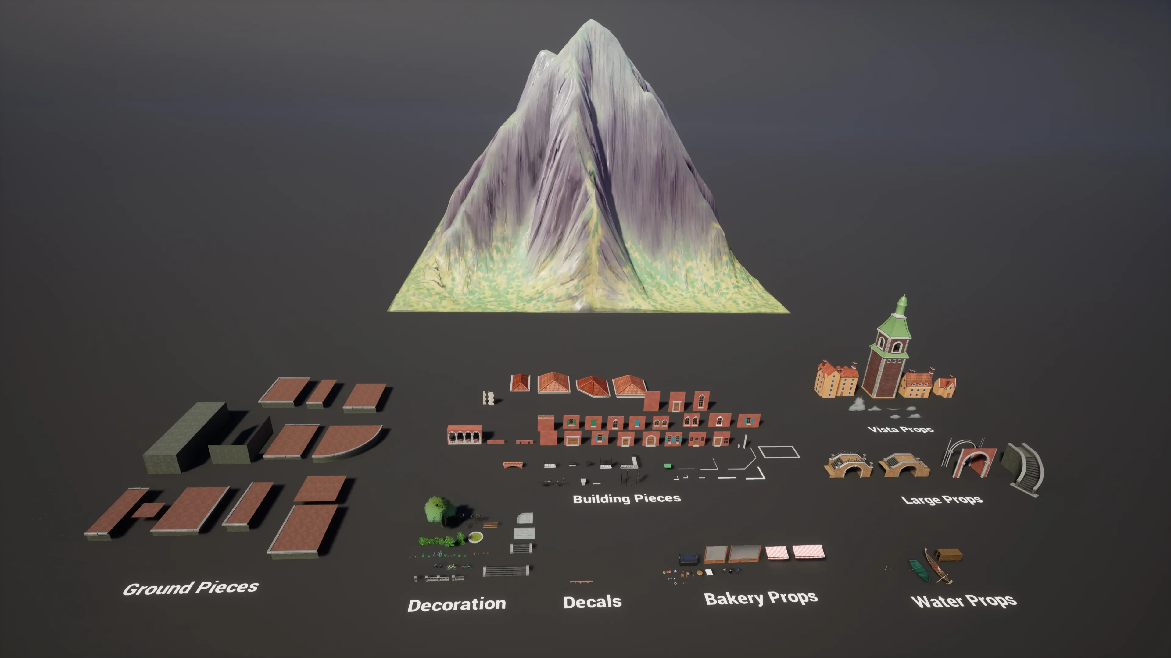 Stylized Italian Town, image 14