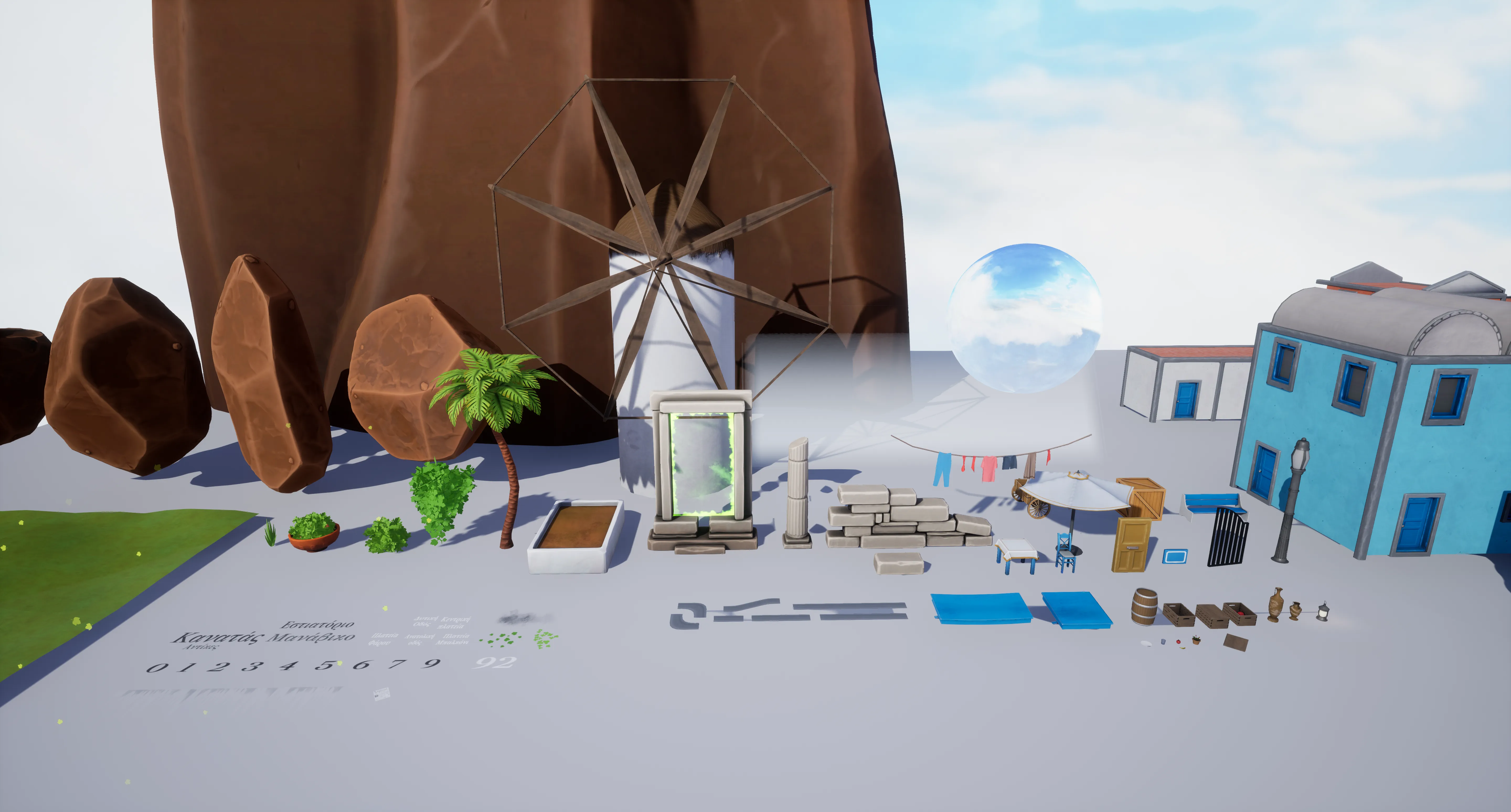 Stylized Greek Island, image 18