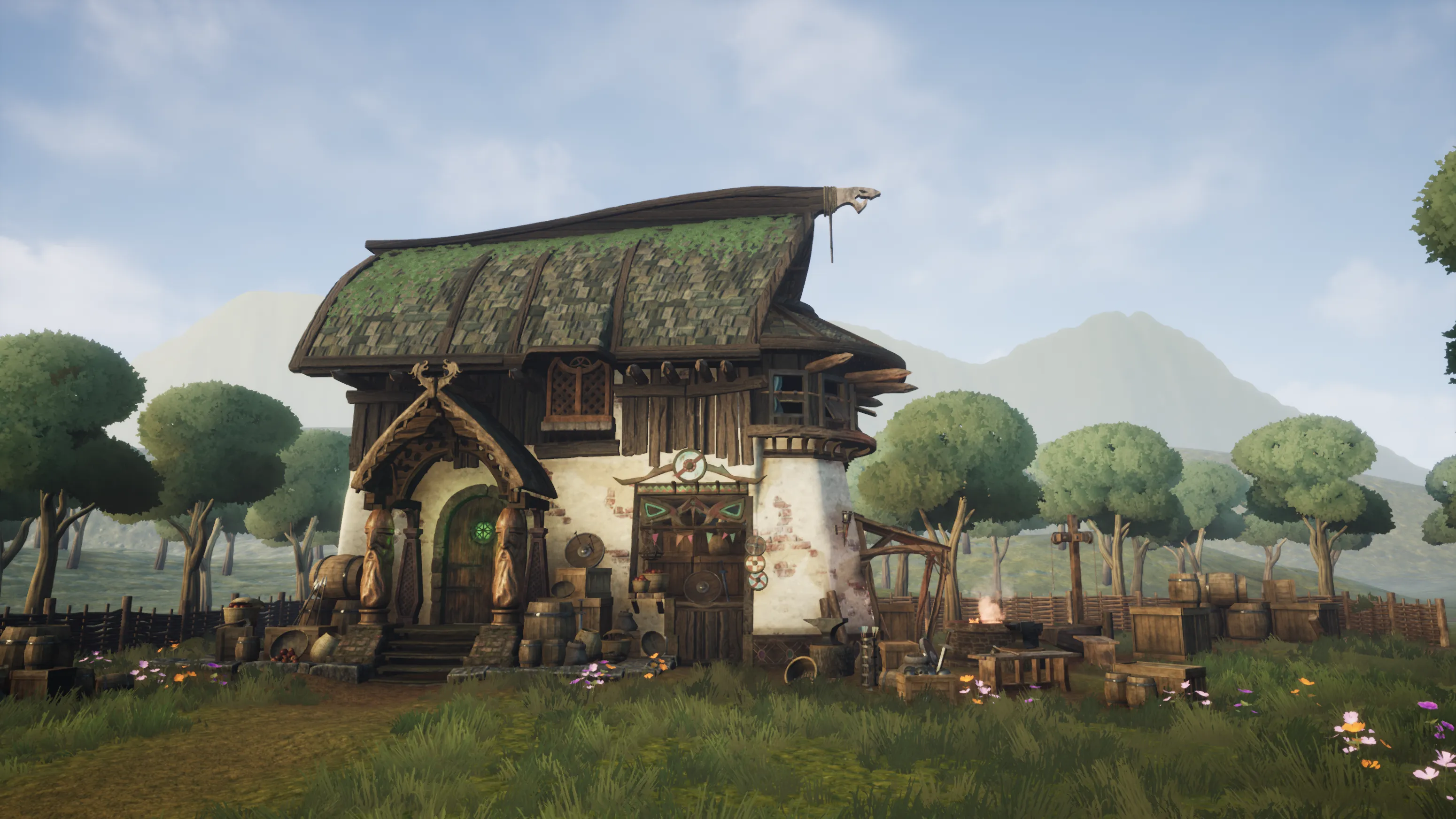 Stylized Viking Hut, image 2