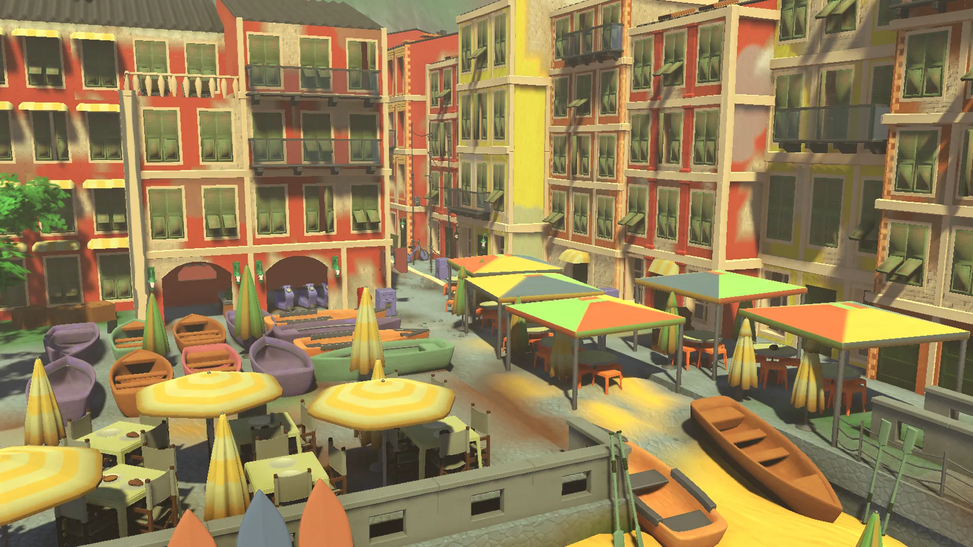 Stylized Tuscany Seaside City, image 14