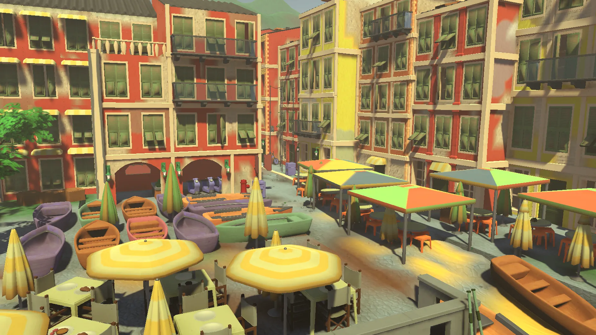 Stylized Tuscany Seaside City, image 17
