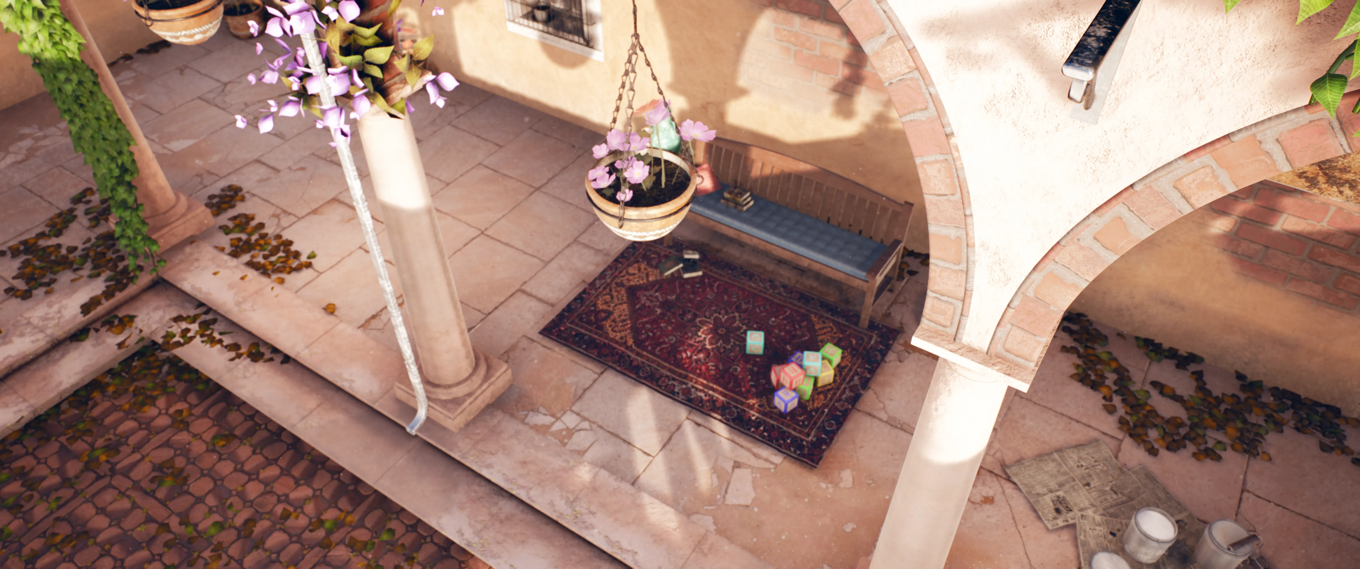 Stylized Mediterranean Courtyard, image 5