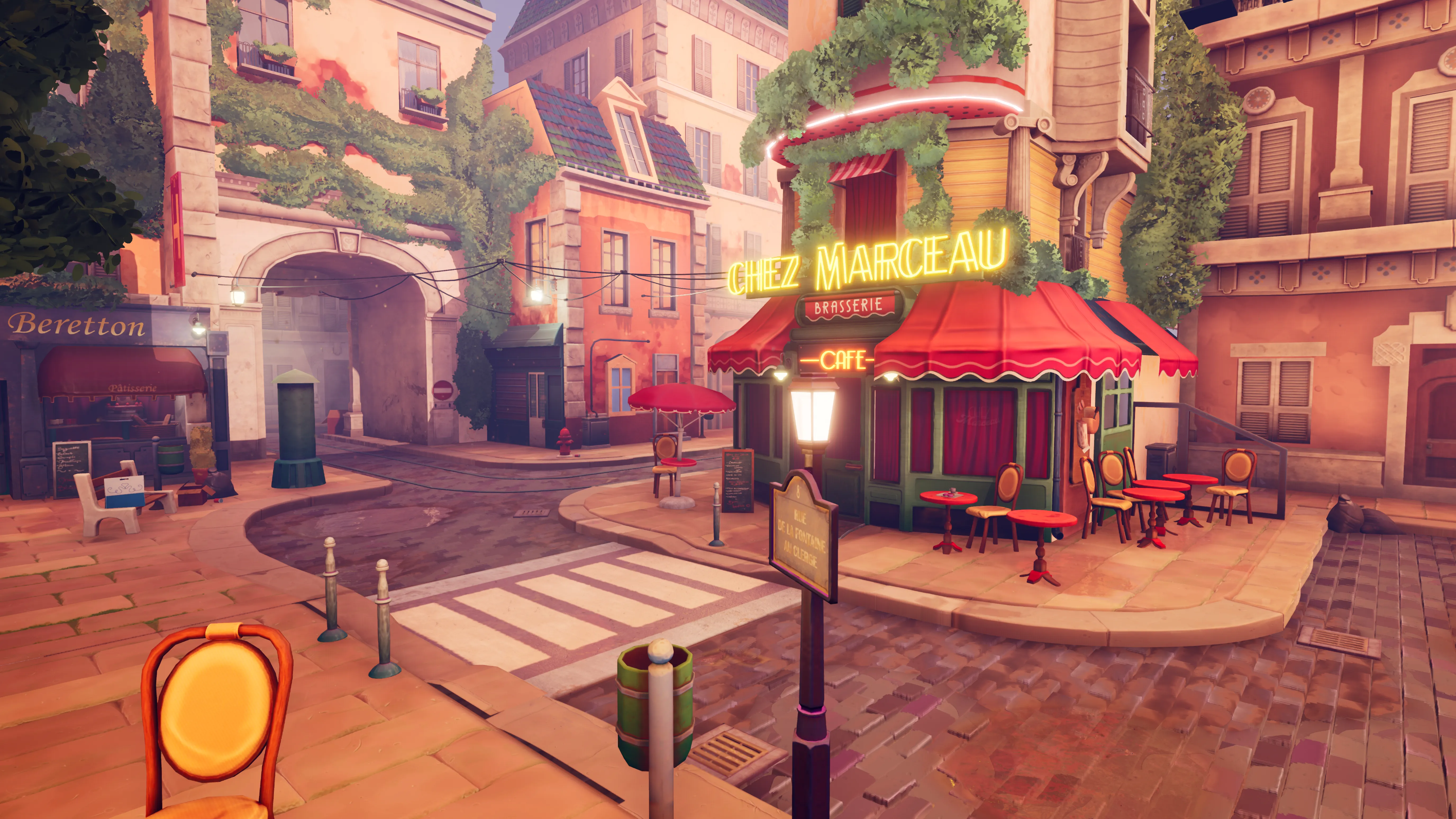 Stylized Paris Street, image 2