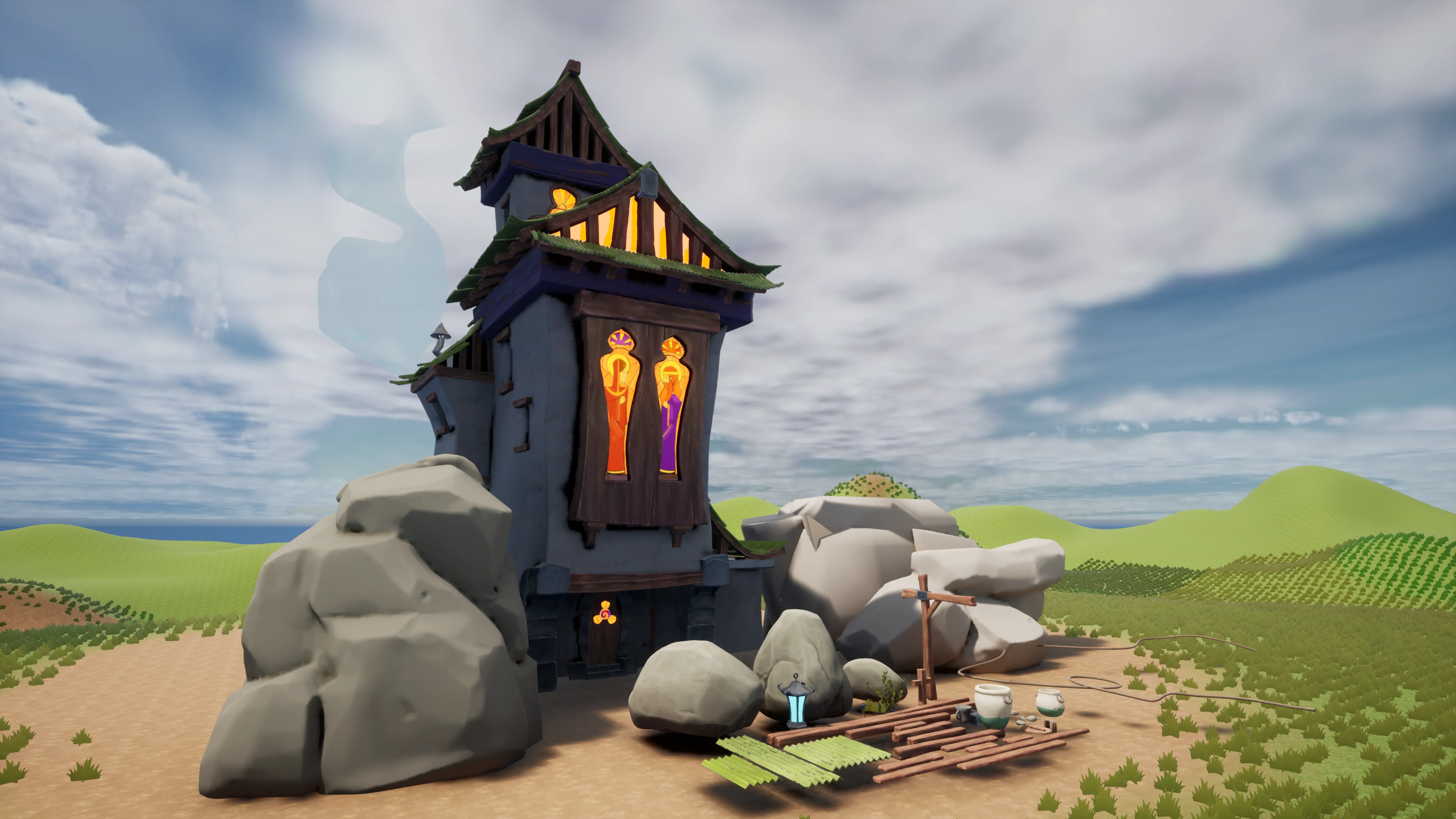 Stylized Perched Church, image 7