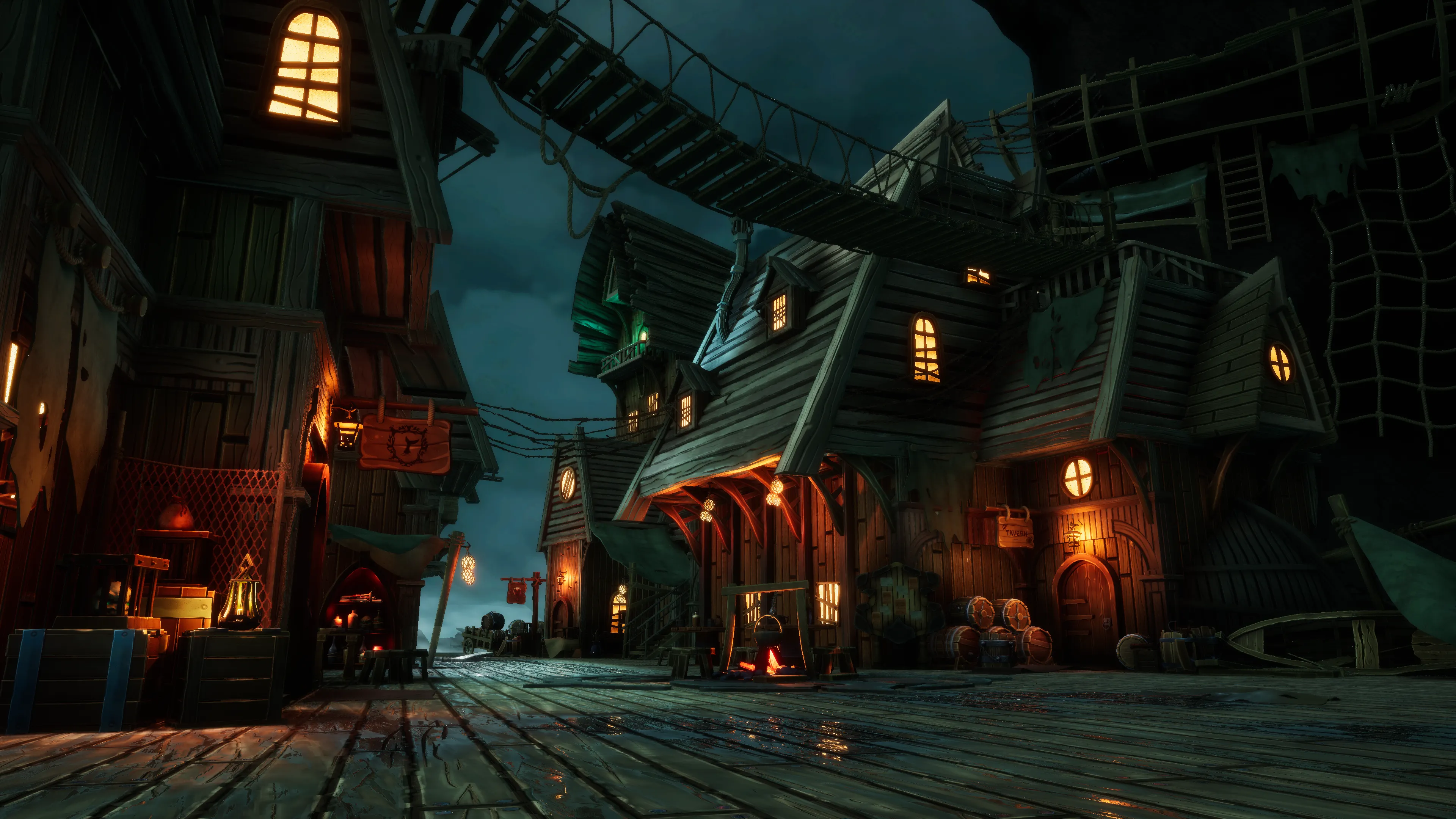Stylized Pirate Port City, image 44