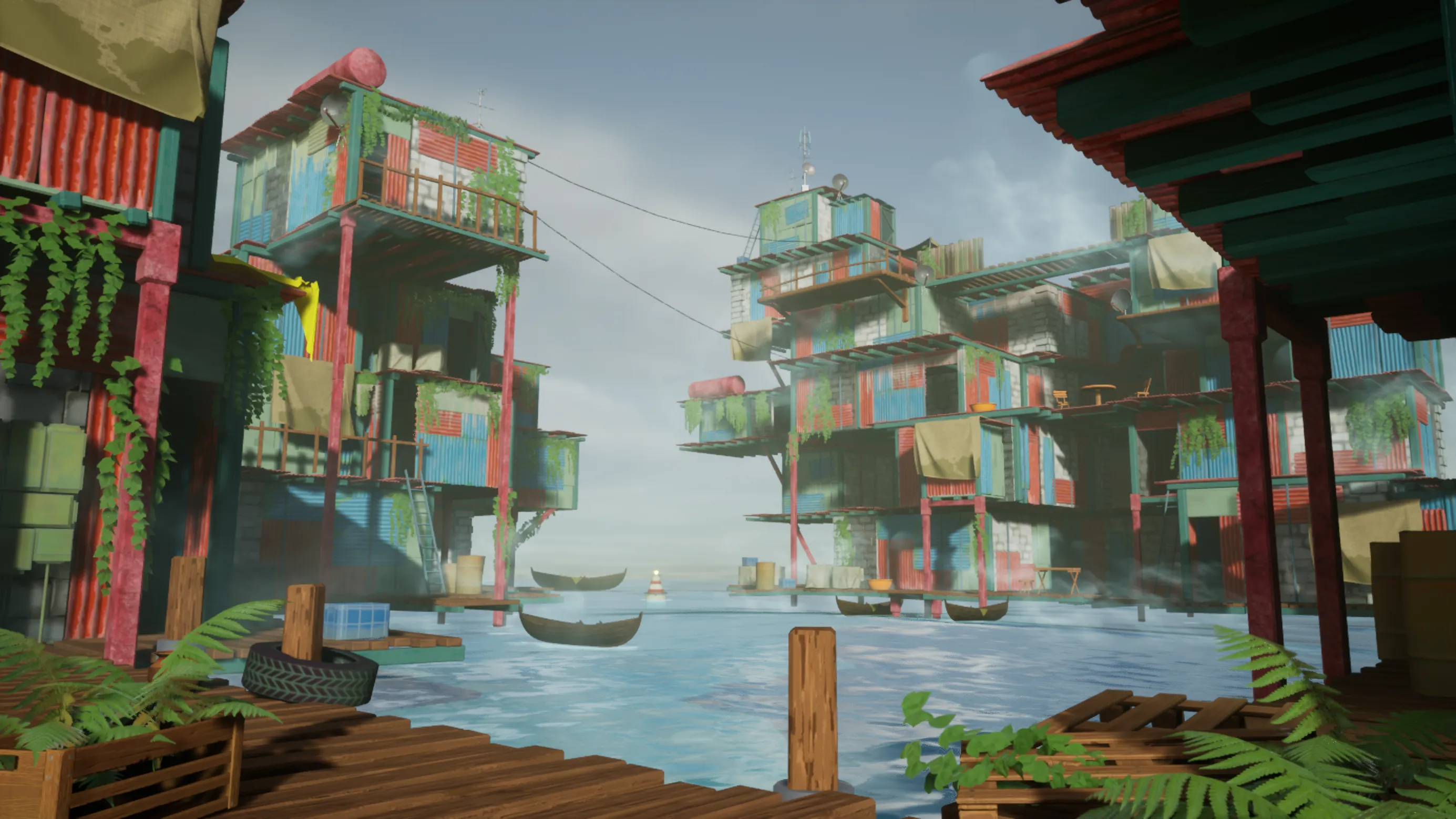 Stylized Floating Slums, image 2
