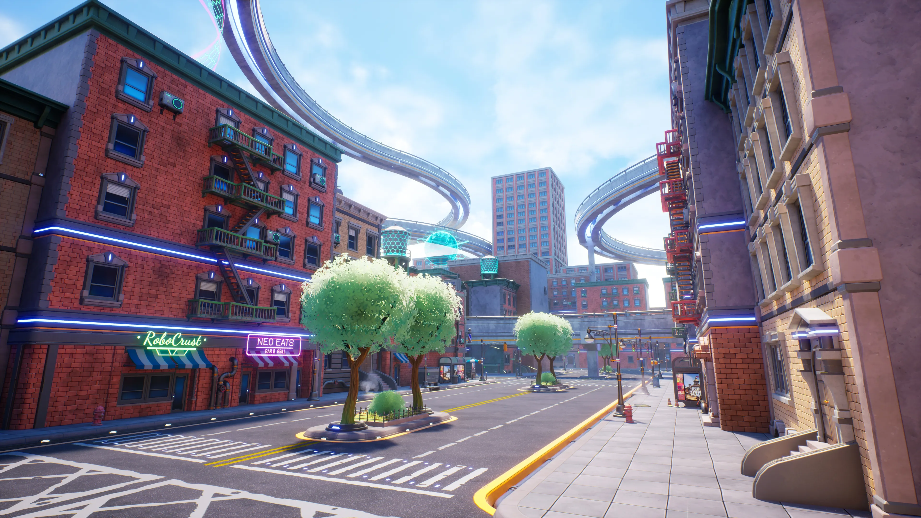 Stylized Sci-Fi Modern City, image 13