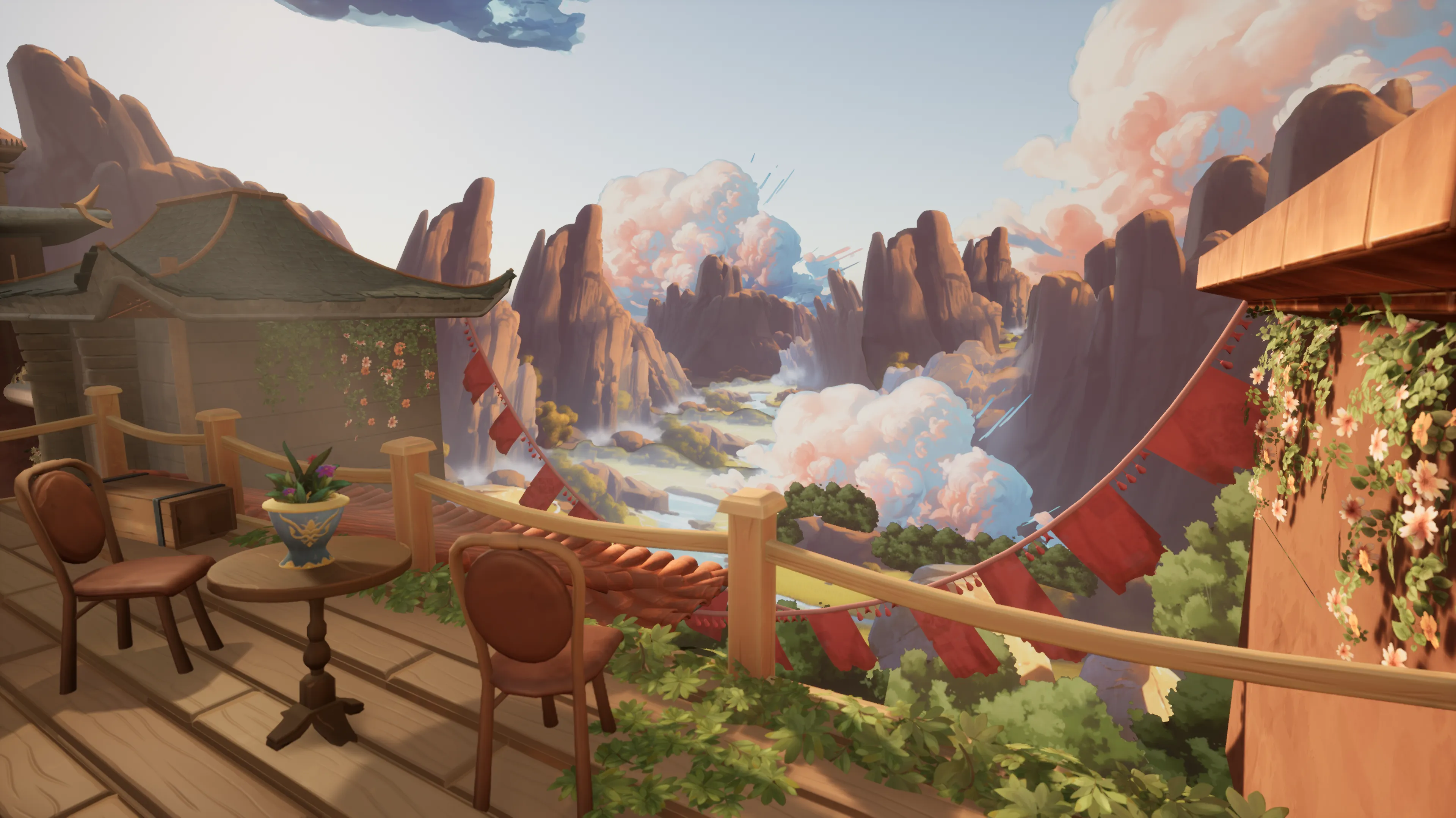 Stylized Asian Temple, image 7