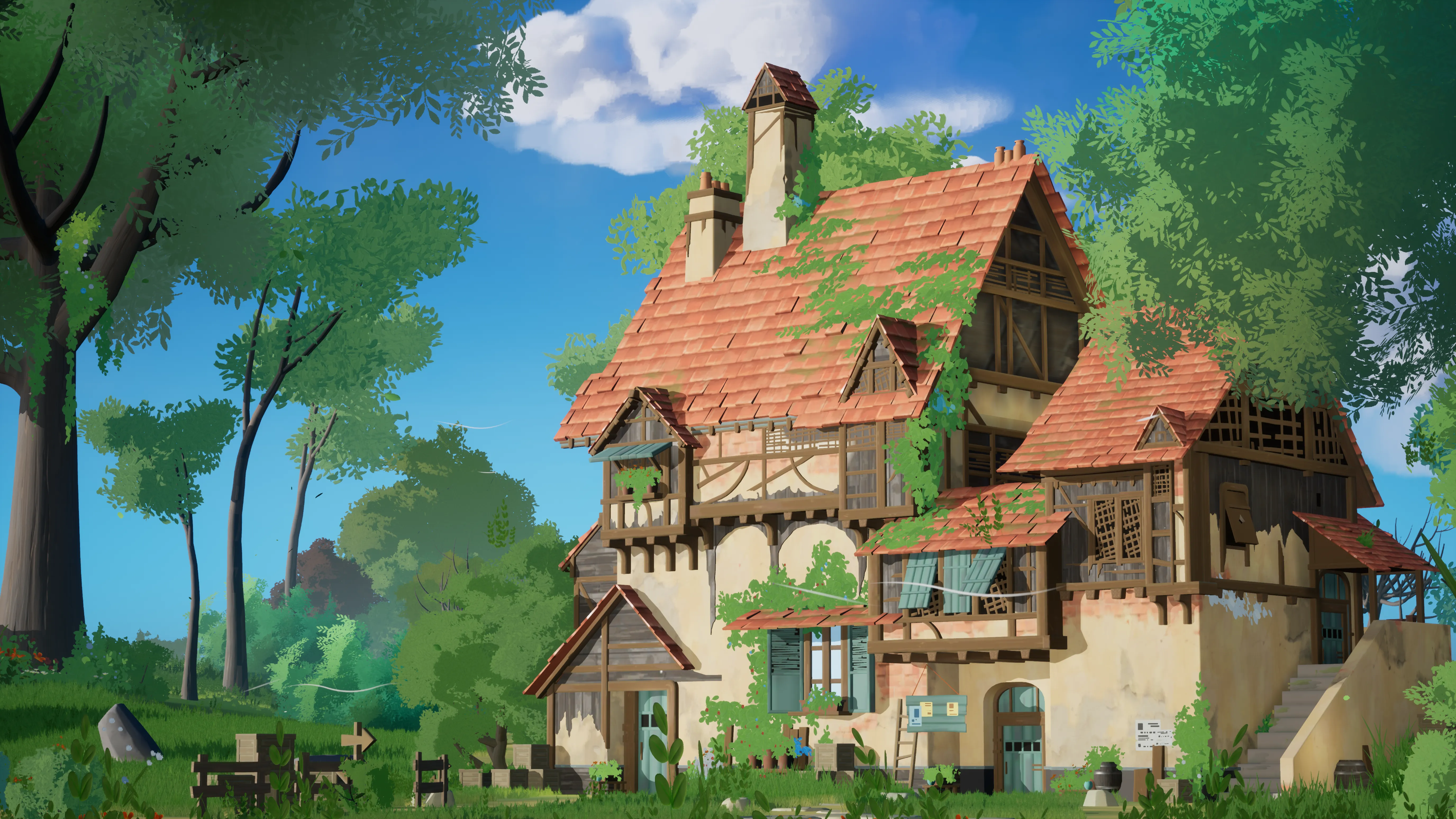 Stylized Medieval House, image 4