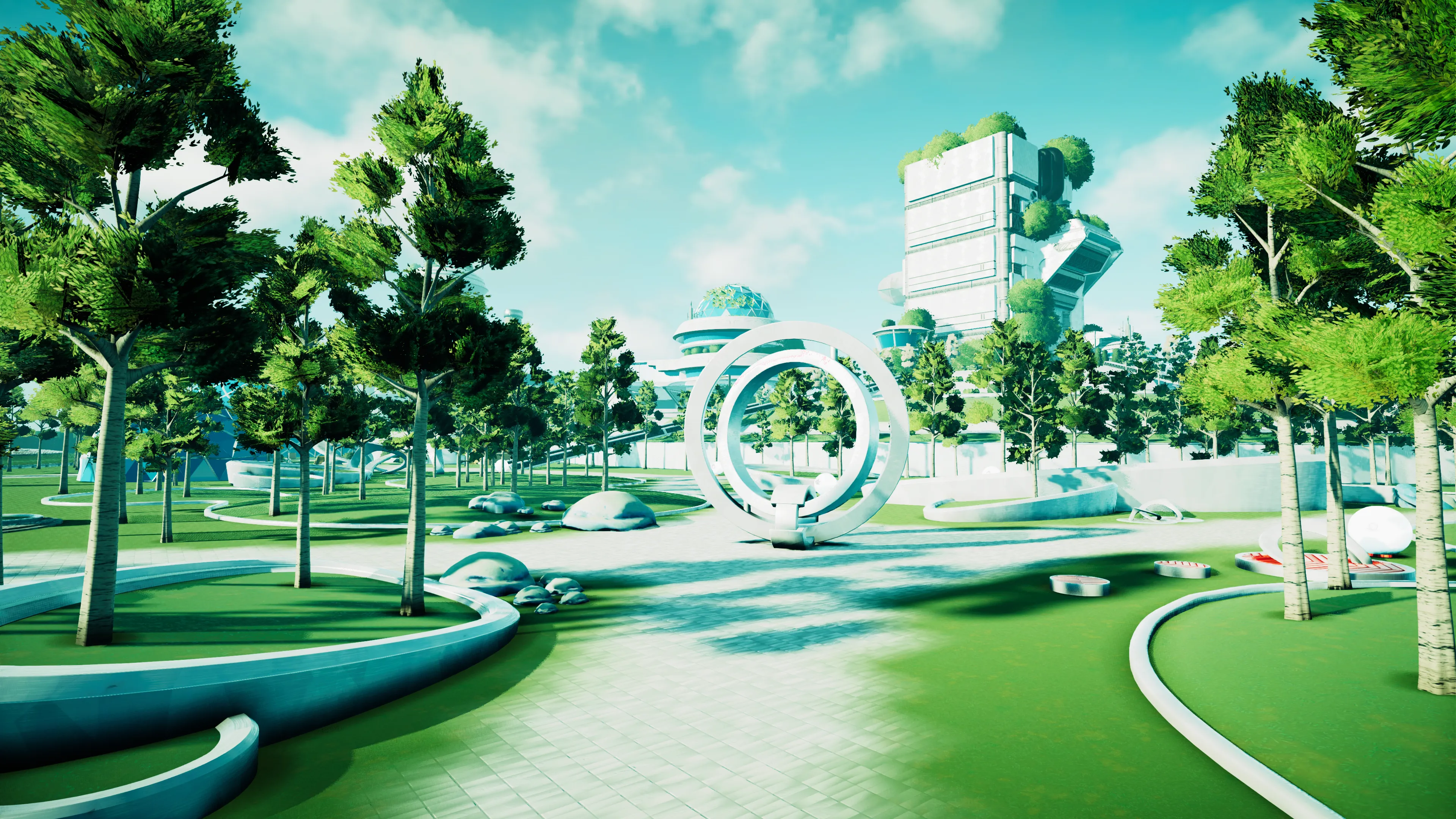 Stylized Solarpunk City, image 29