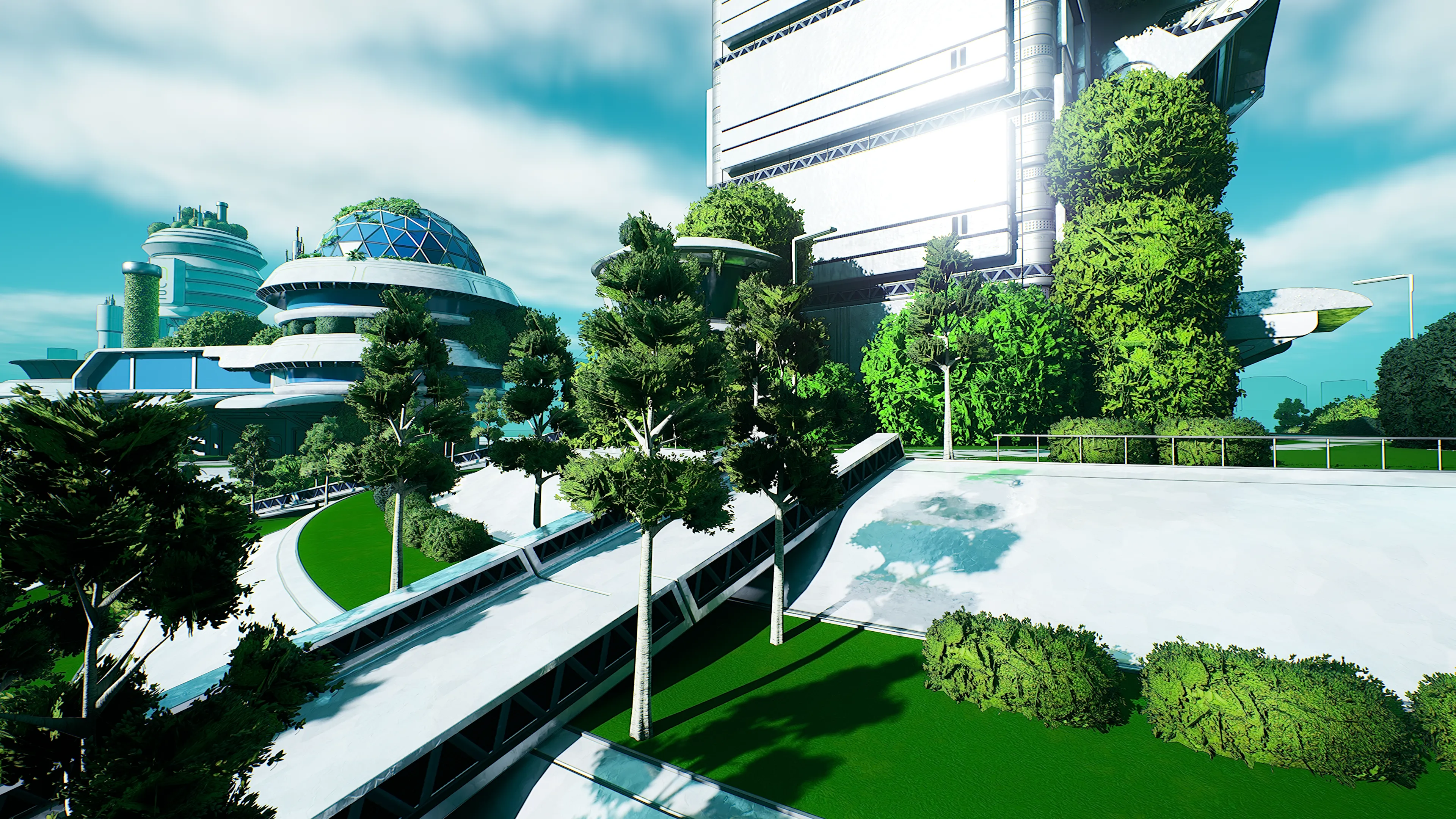 Stylized Solarpunk City, image 11