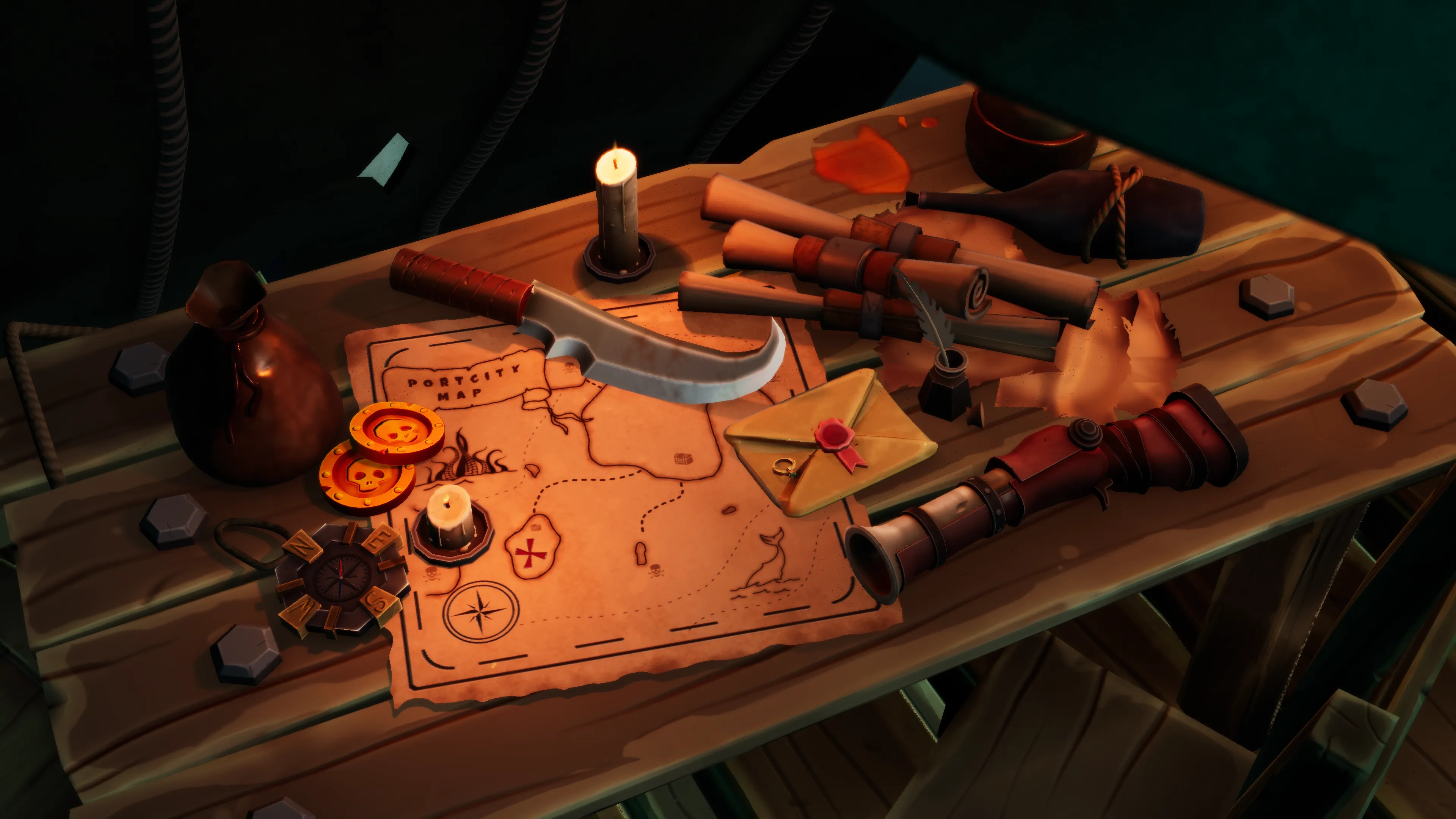 Stylized Pirate Port City, image 47