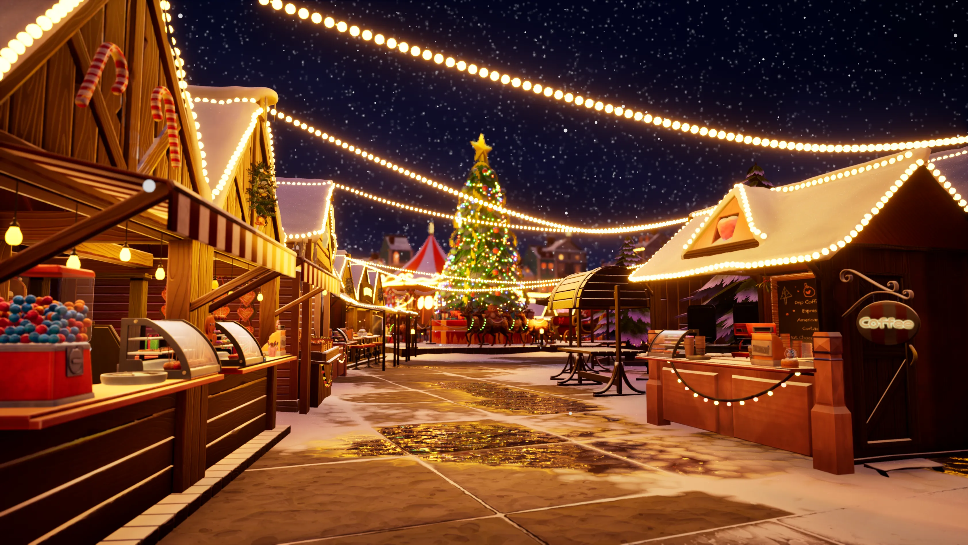 Stylized Christmas Market, image 5