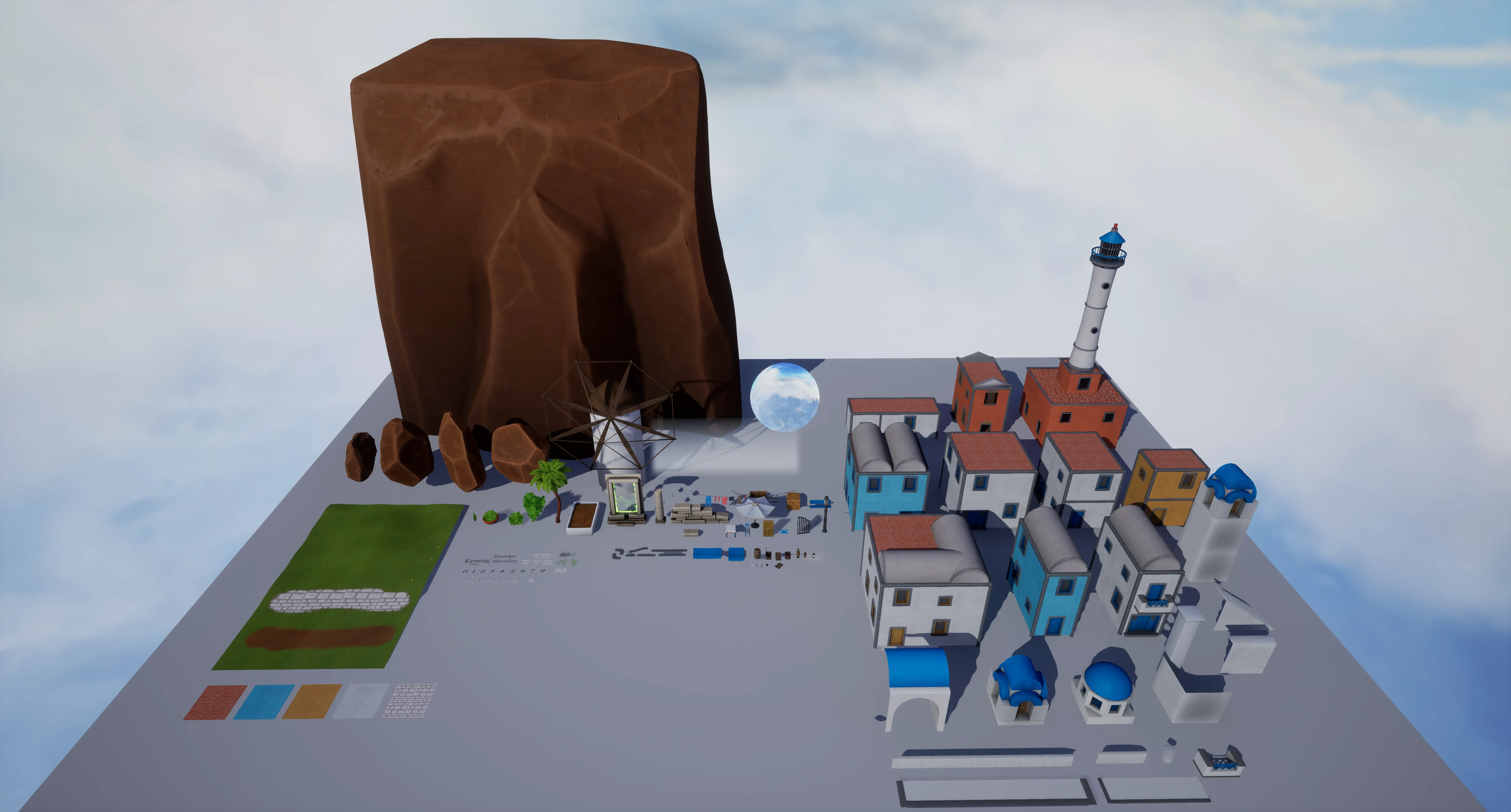 Stylized Greek Island, image 17