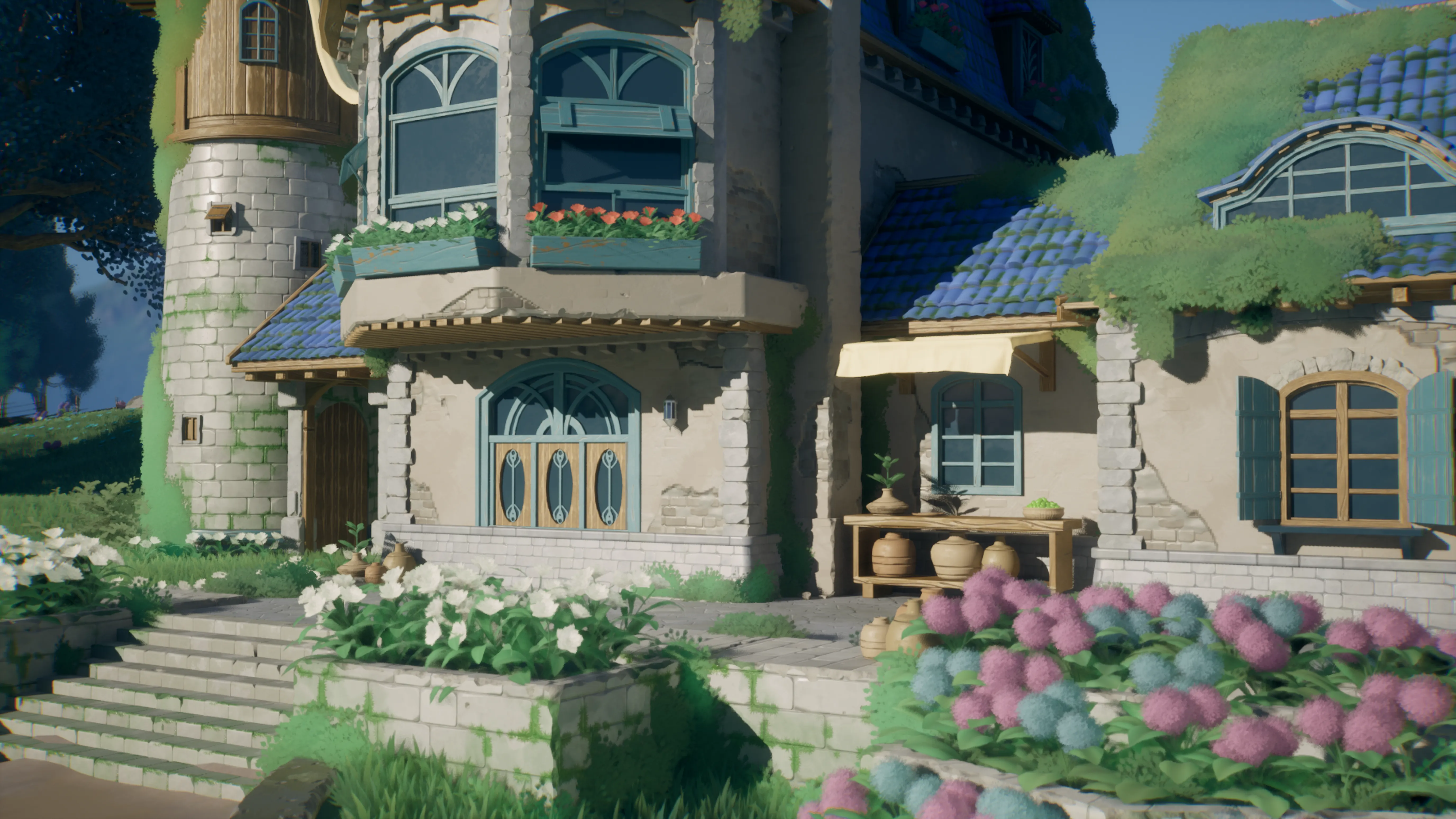 Stylized Azure Hillside, image 5