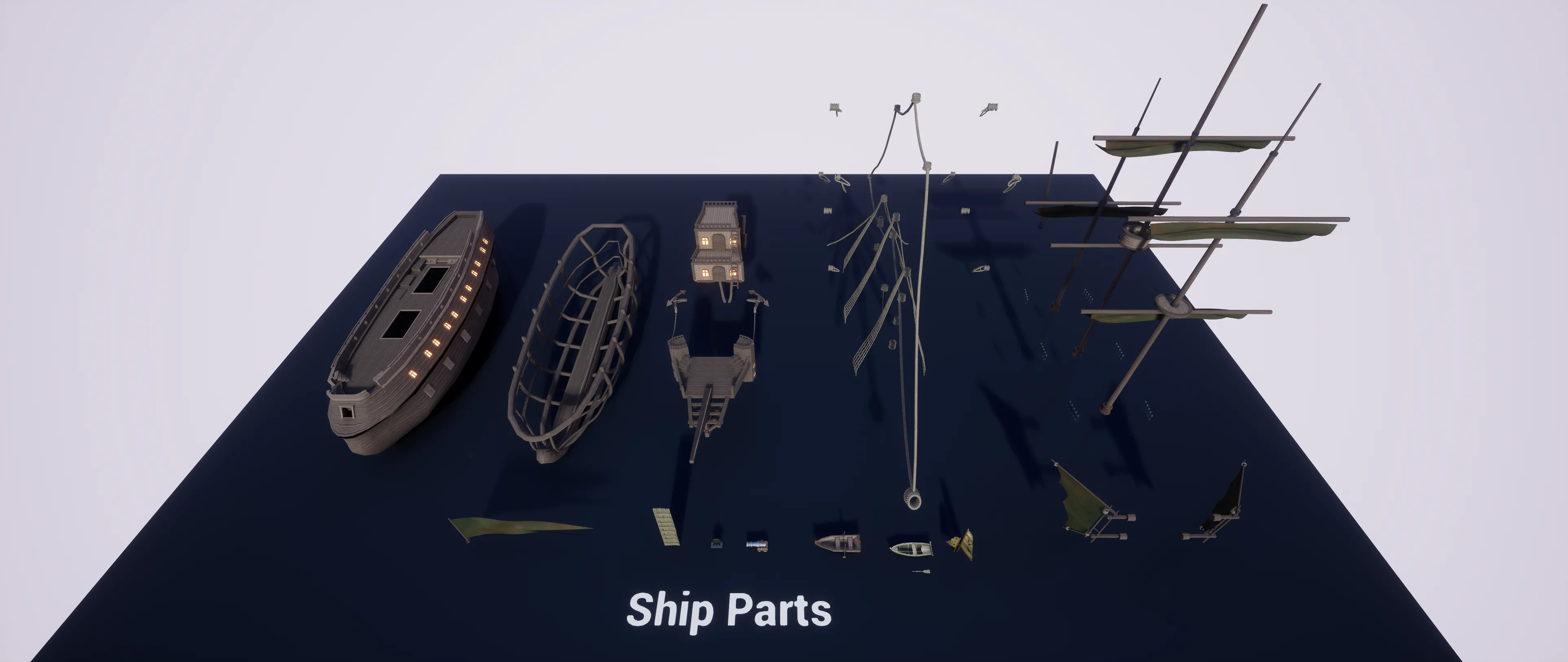 Stylized Pirate Port City, image 16