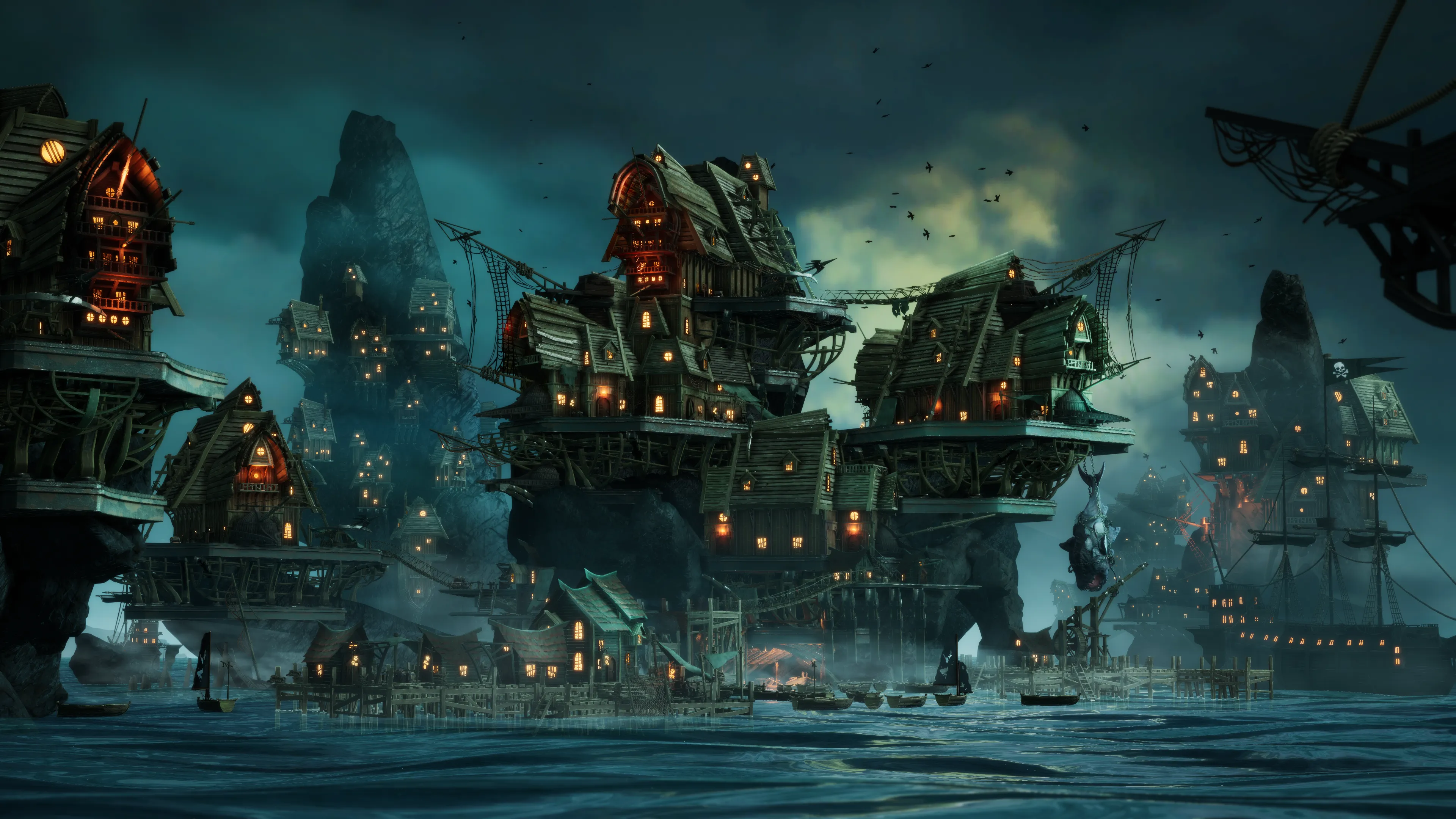 Stylized Pirate Port City, image 38