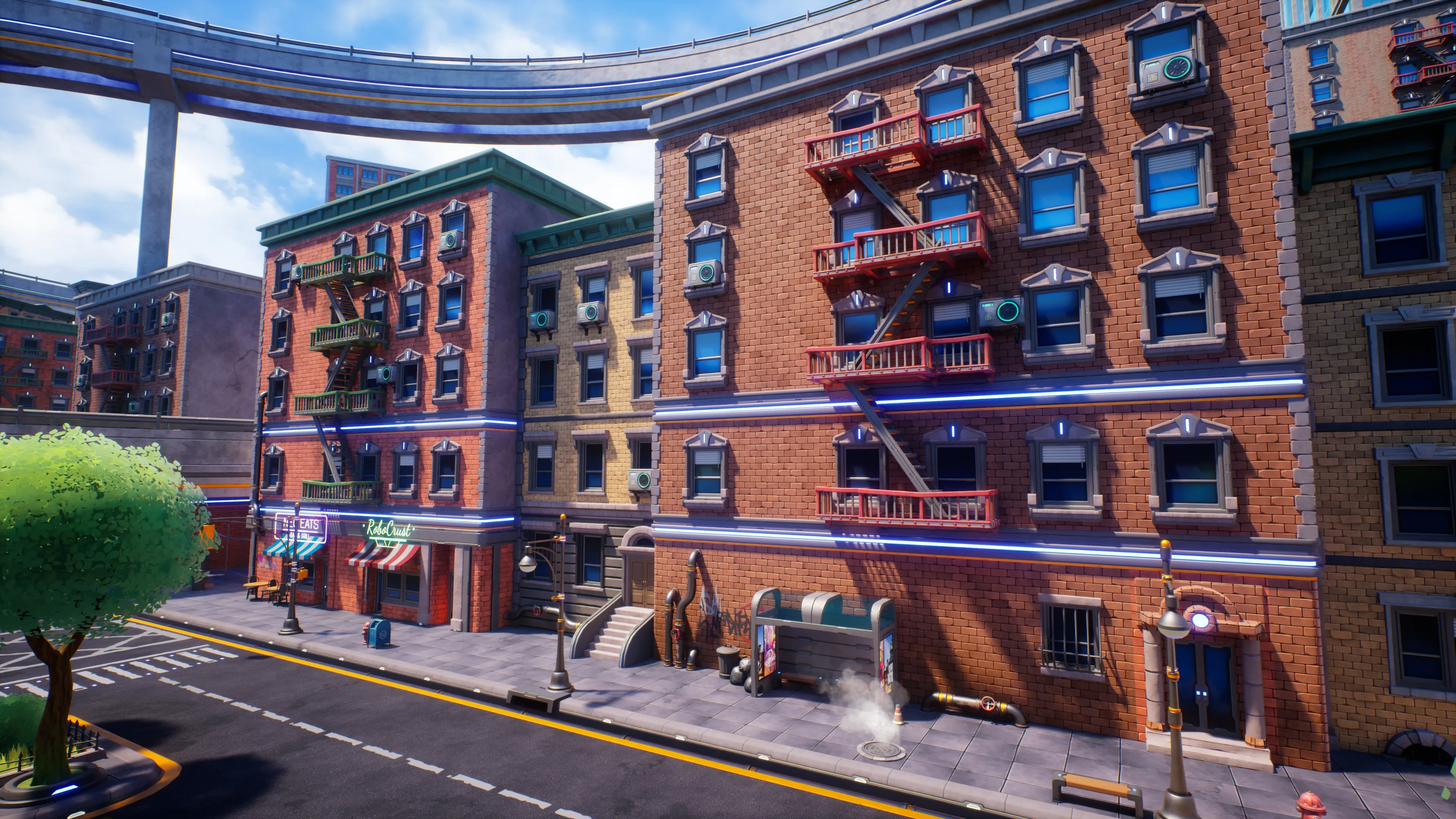 Stylized Sci-Fi Modern City, image 5
